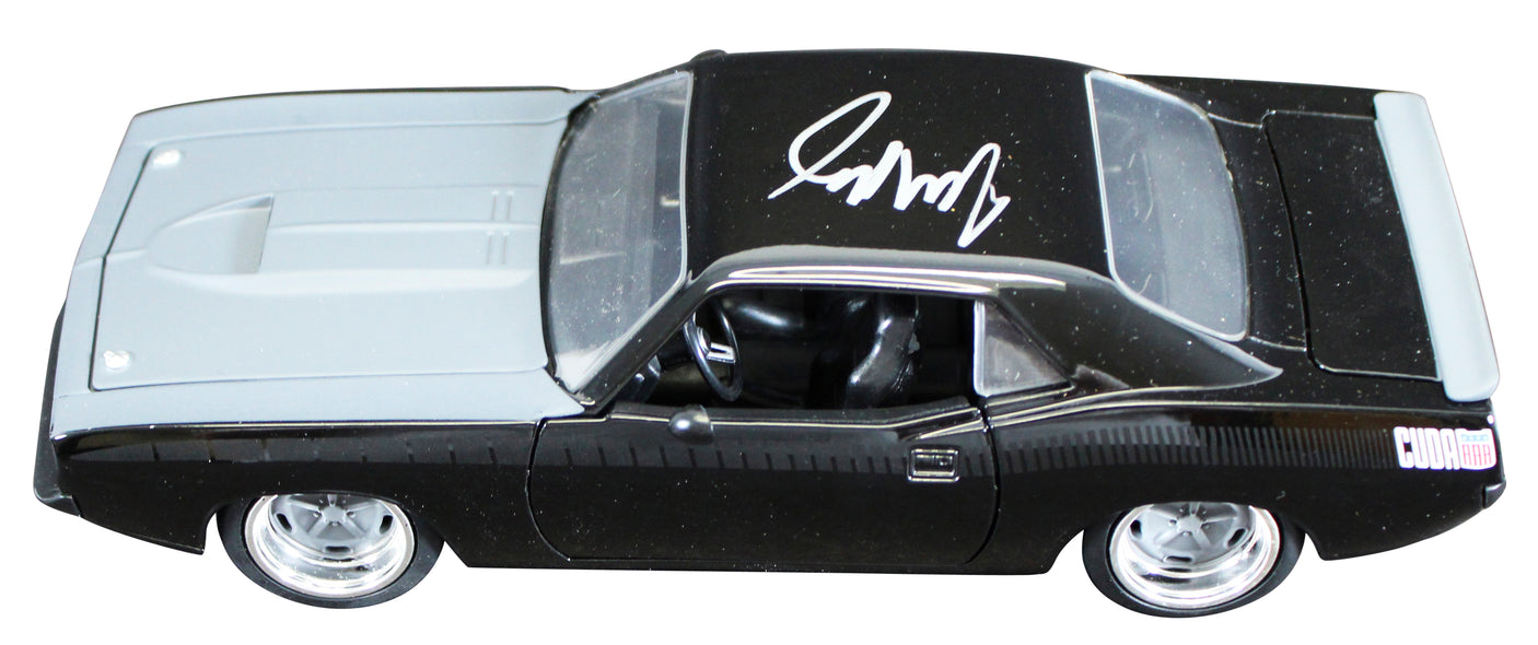 Michelle Rodriguez Fast & Furious Signed Plymouth Barracuda Die Cast Car BAS