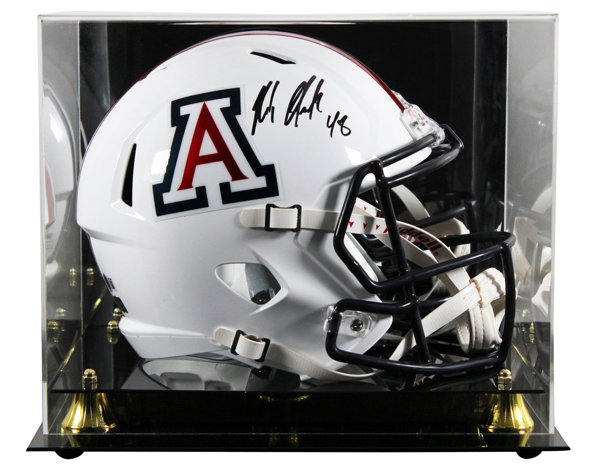 Arizona Rob Gronkowski Signed Full Size Speed Rep Helmet W/ Case BAS Witnessed