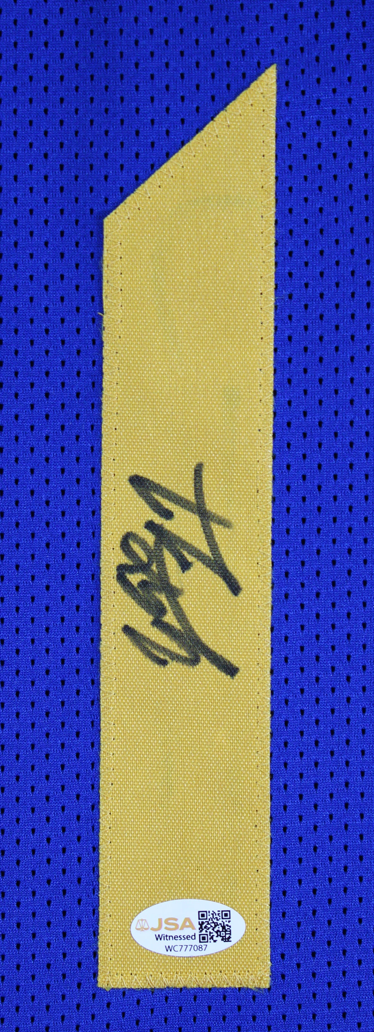 Yaxel Lendeborg Authentic Signed Blue Pro Style Jersey Autographed JSA Witness