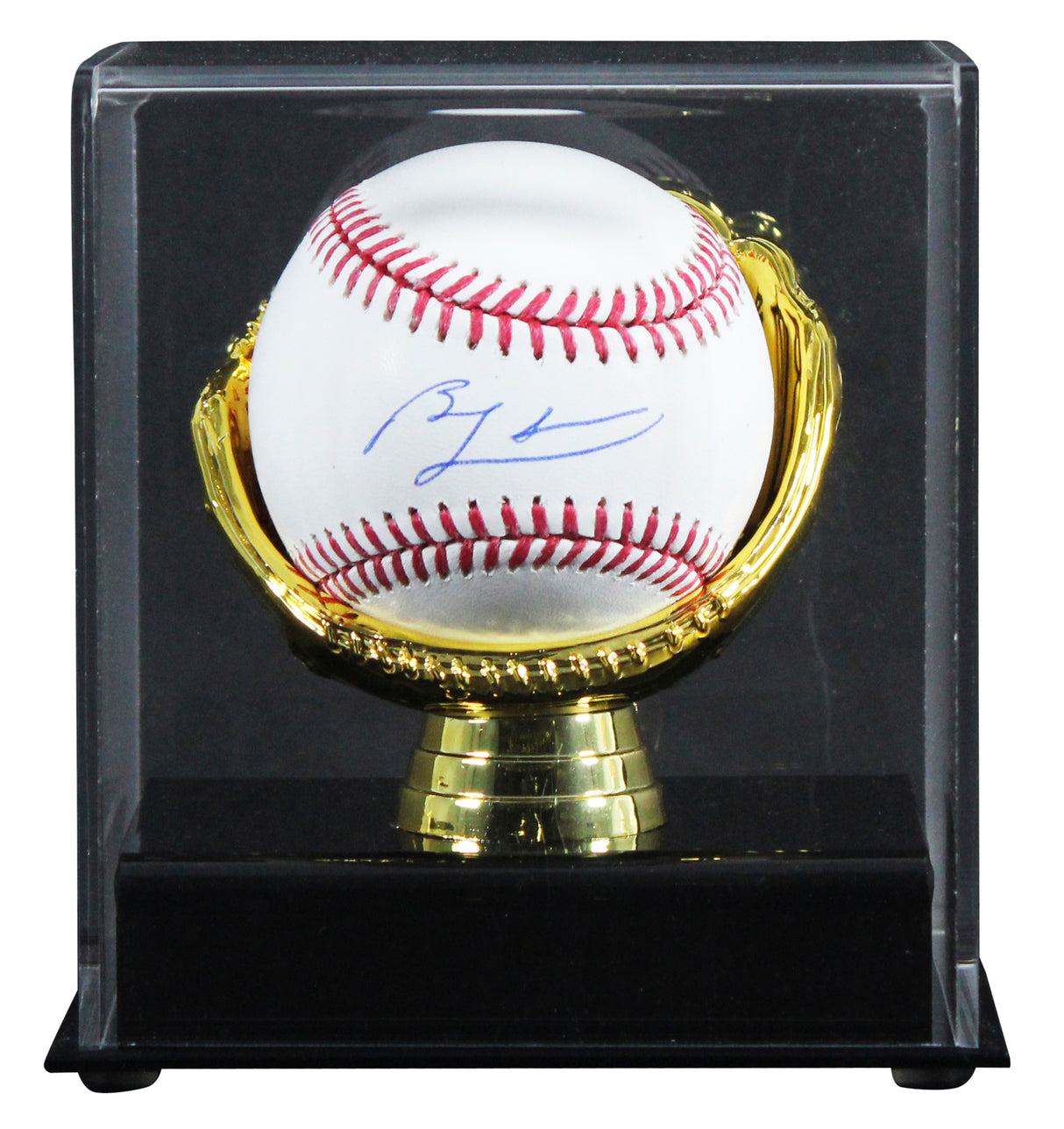 Cubs Ben Zobrist Authentic Signed Robert Manfred OML Baseball W/ Case BAS