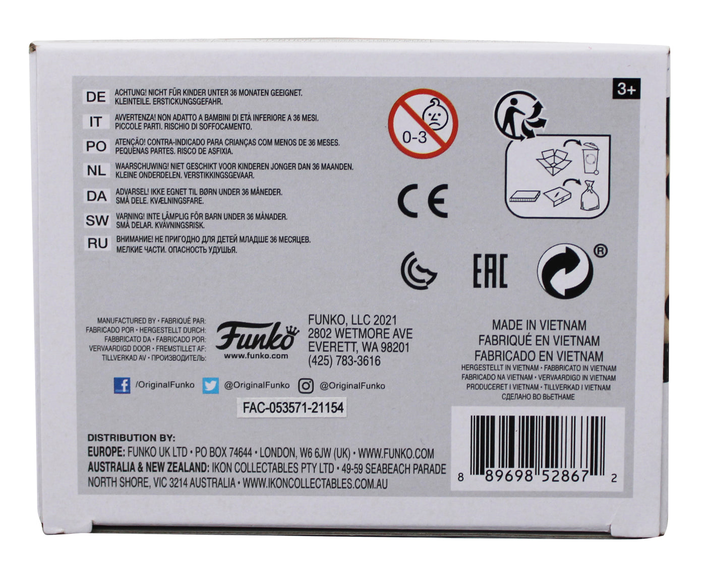 Kathryn Hahn WandaVision Signed #826 Funko Pop Vinyl Figure PSA/DNA #AP84509