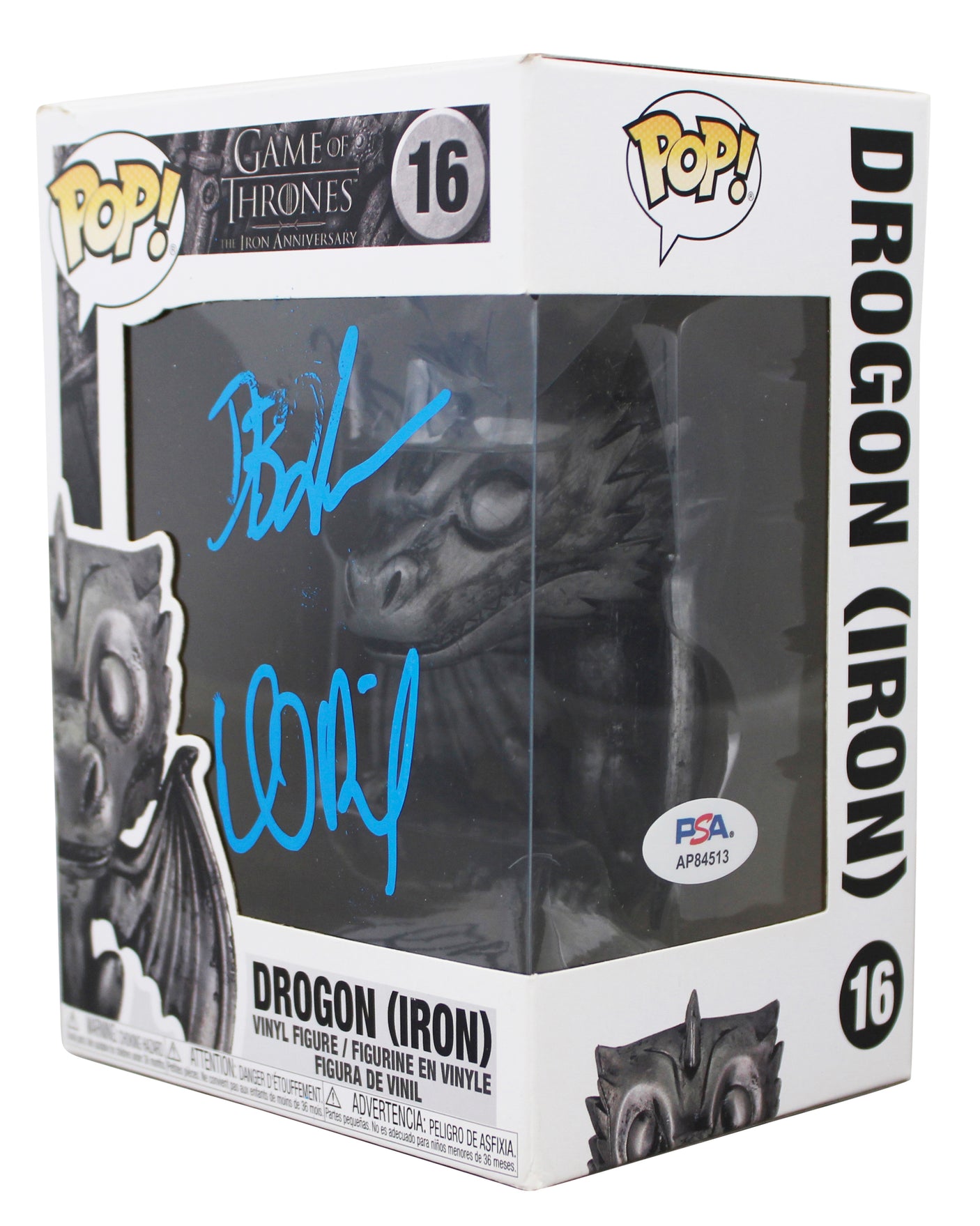 David Benioff & D.B. Weiss GOT Signed Drogon #16 Funko Pop Vinyl Figure PSA/DNA