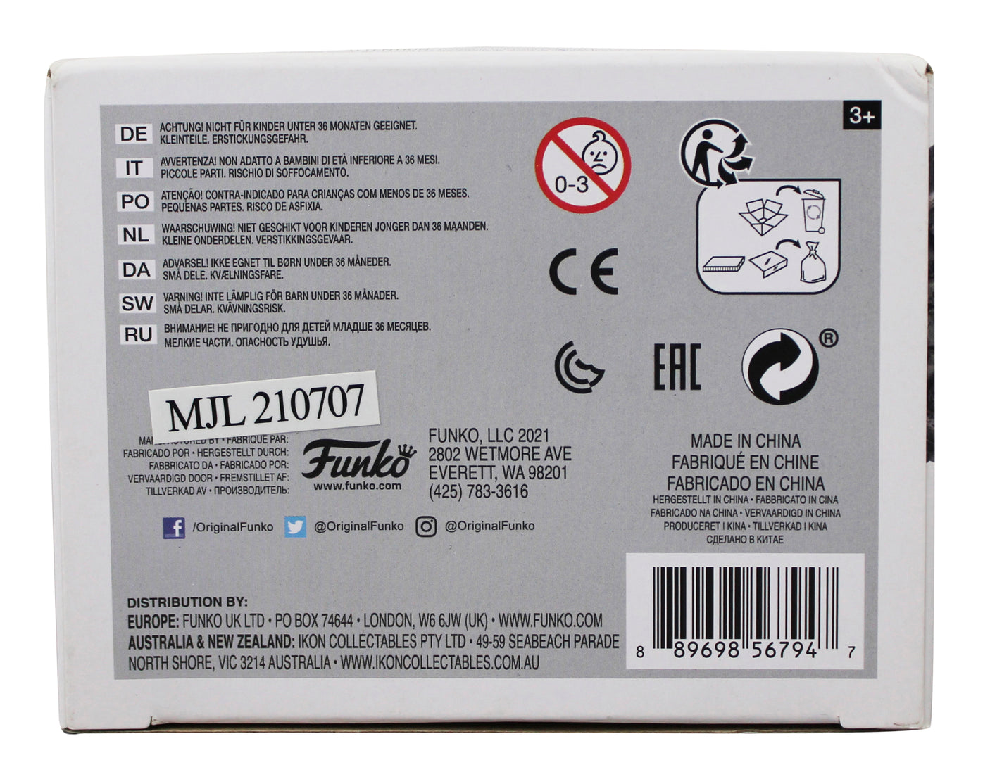 David Benioff & D.B. Weiss GOT Signed Drogon #16 Funko Pop Vinyl Figure PSA/DNA