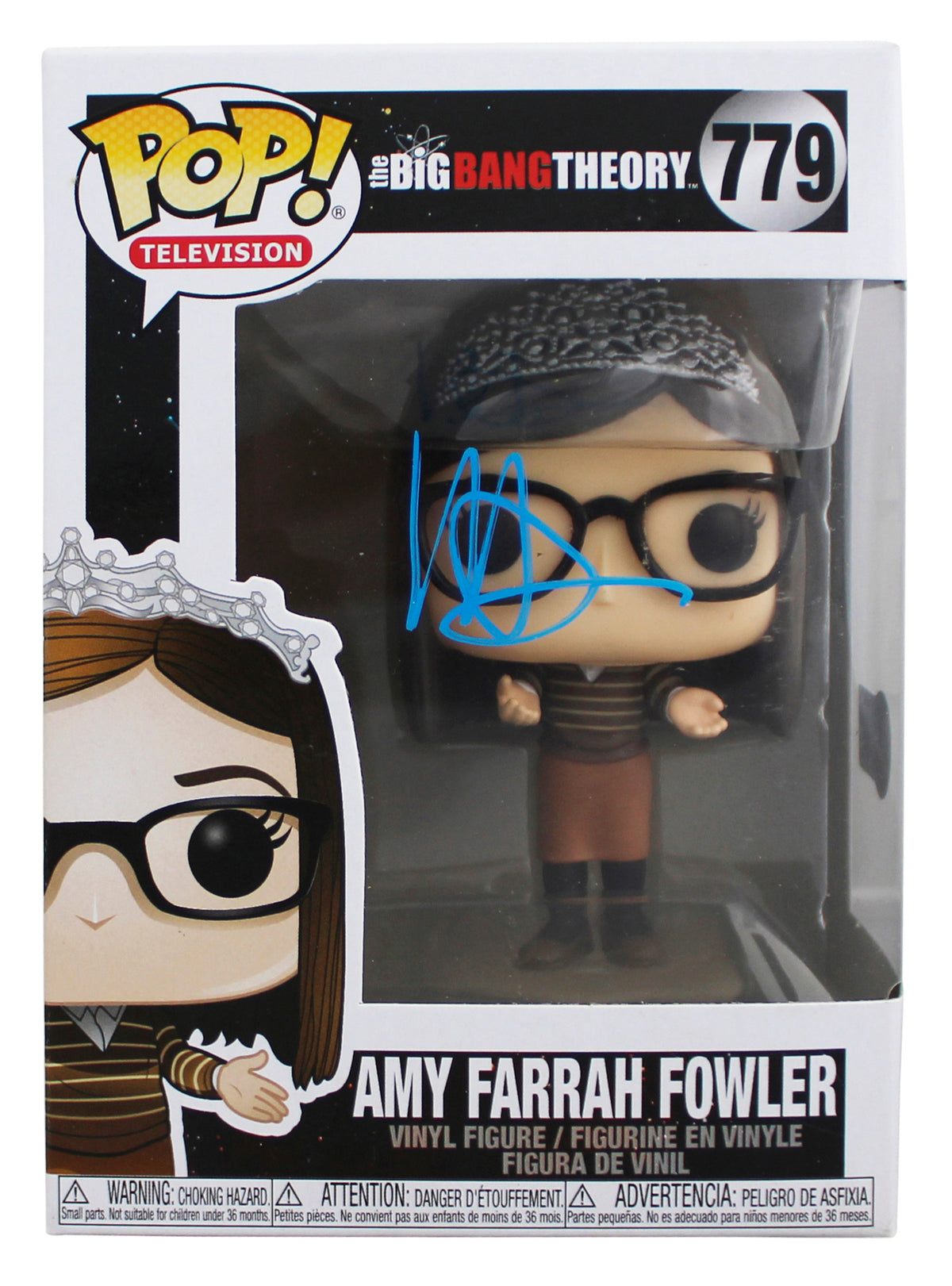 Mayim Bialik The Big Bang Theory Signed Amy #779 Funko Pop Figure BAS #BW65742