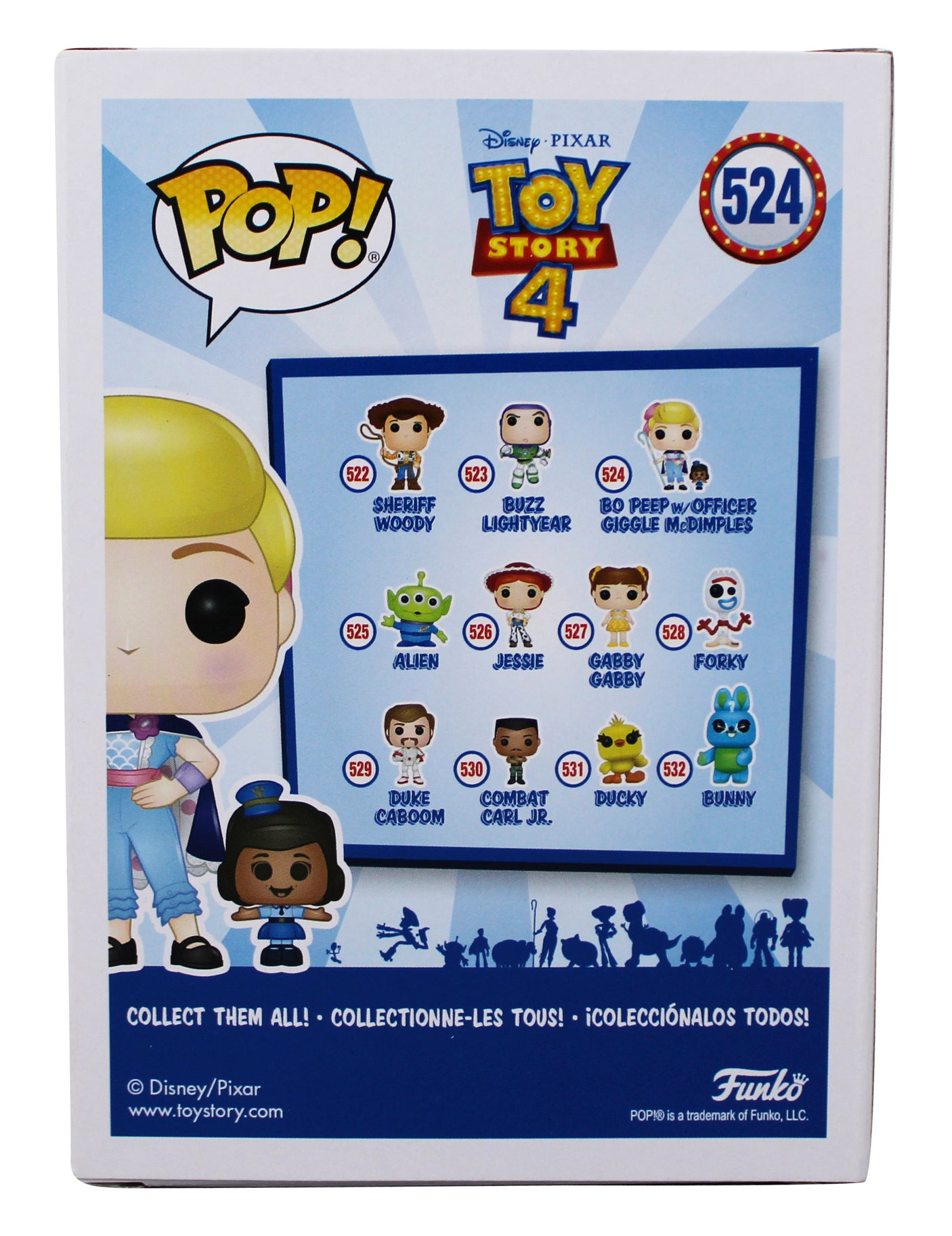 Ally Maki Toy Story 4 Signed Bo Peep #524 Funko Pop Vinyl Figure PSA #AP84507