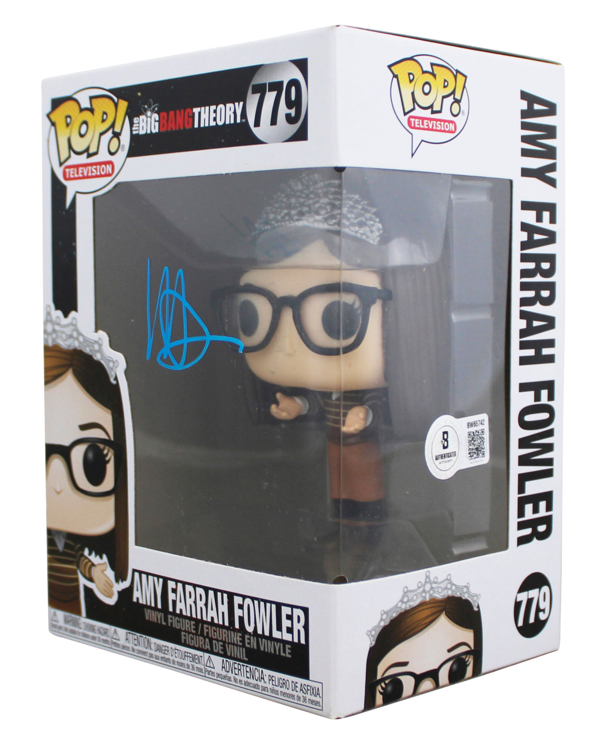 Mayim Bialik The Big Bang Theory Signed Amy #779 Funko Pop Figure BAS #BW65742