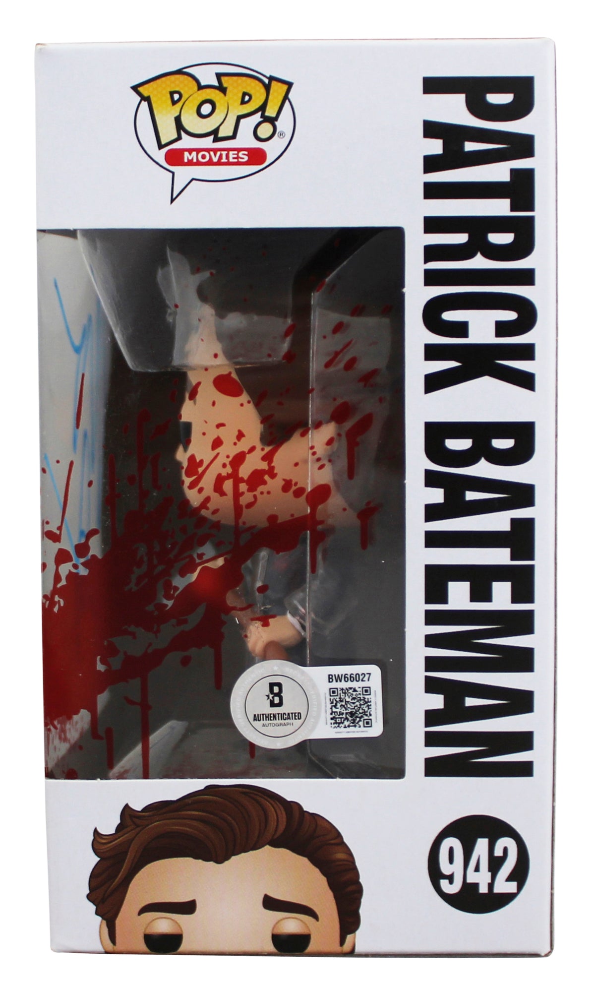Christian Bale American Psycho Signed #942 Funko Pop Vinyl Figure BAS #BW66027