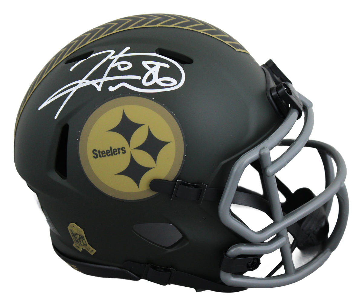 Steelers Hines Ward Authentic Signed 2025 STS IV Speed Mini Helmet BAS Witnessed