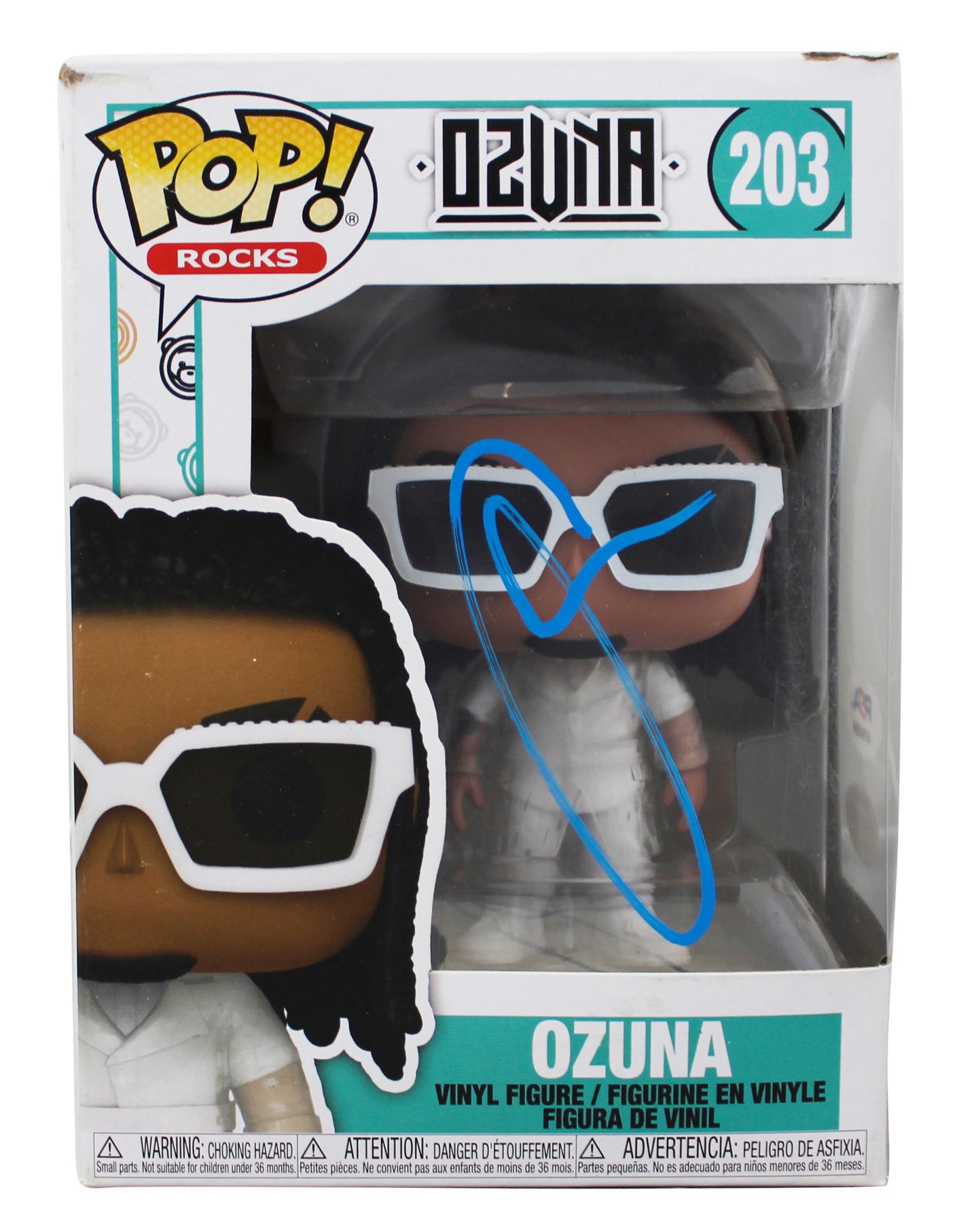 Ozuna Authentic Signed Ozuna #203 Funko Pop Vinyl Figure PSA/DNA #AP84504