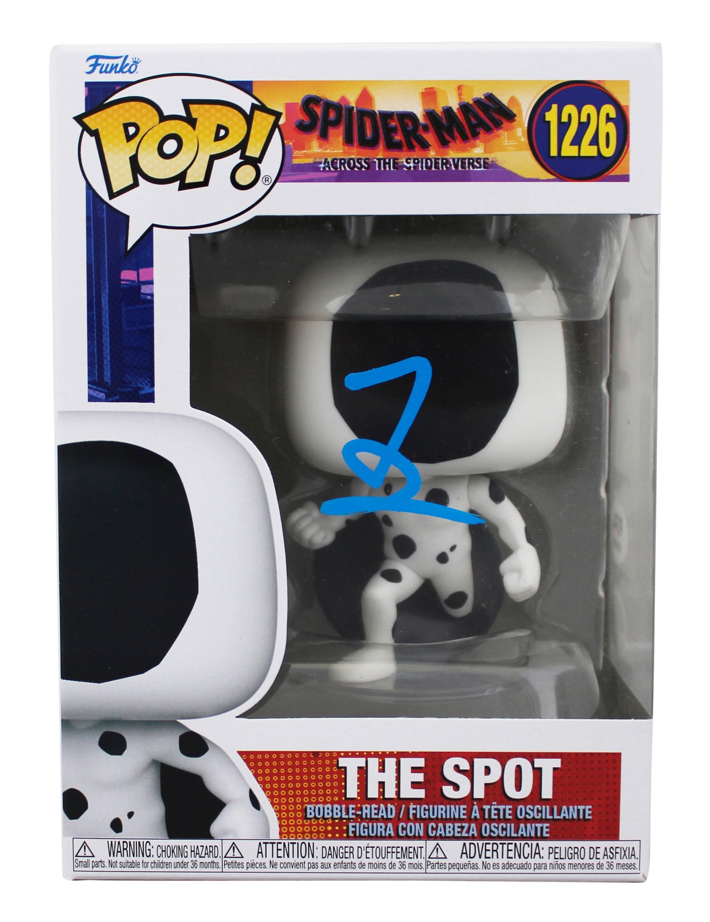 Jason Schwartzman Spider-Man Signed The Spot #1226 Funko Pop Figure PSA #AP84503