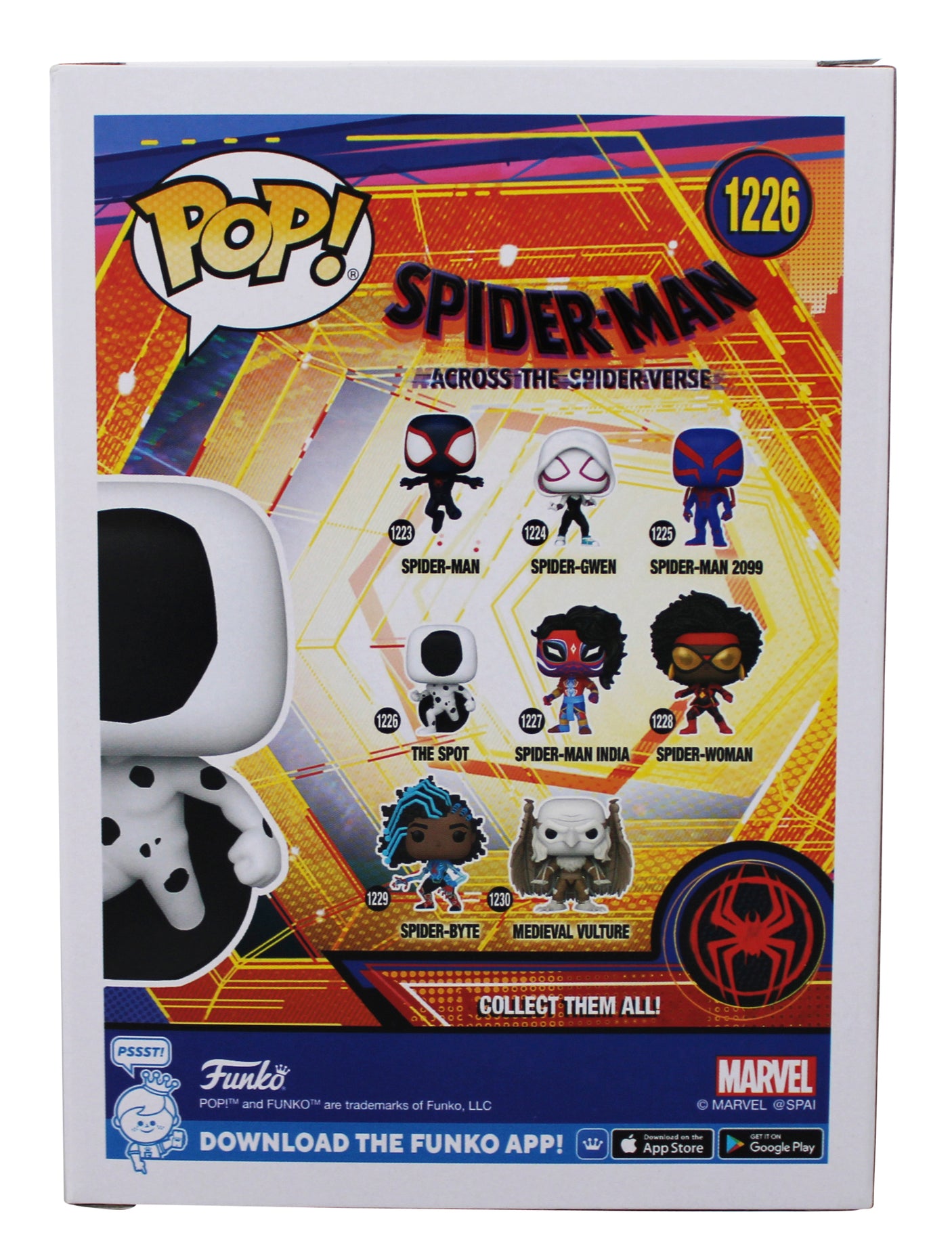 Jason Schwartzman Spider-Man Signed The Spot #1226 Funko Pop Figure PSA #AP84503