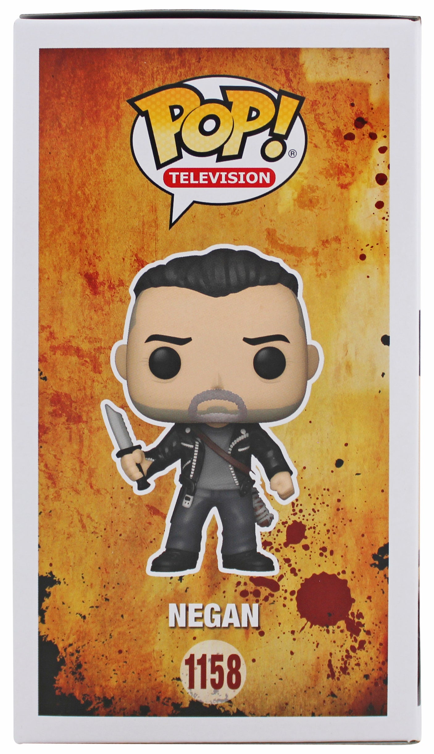 Jeffrey Dean Morgan Walking Dead Signed #1158 Negan Funko Pop Vinyl Figure BAS