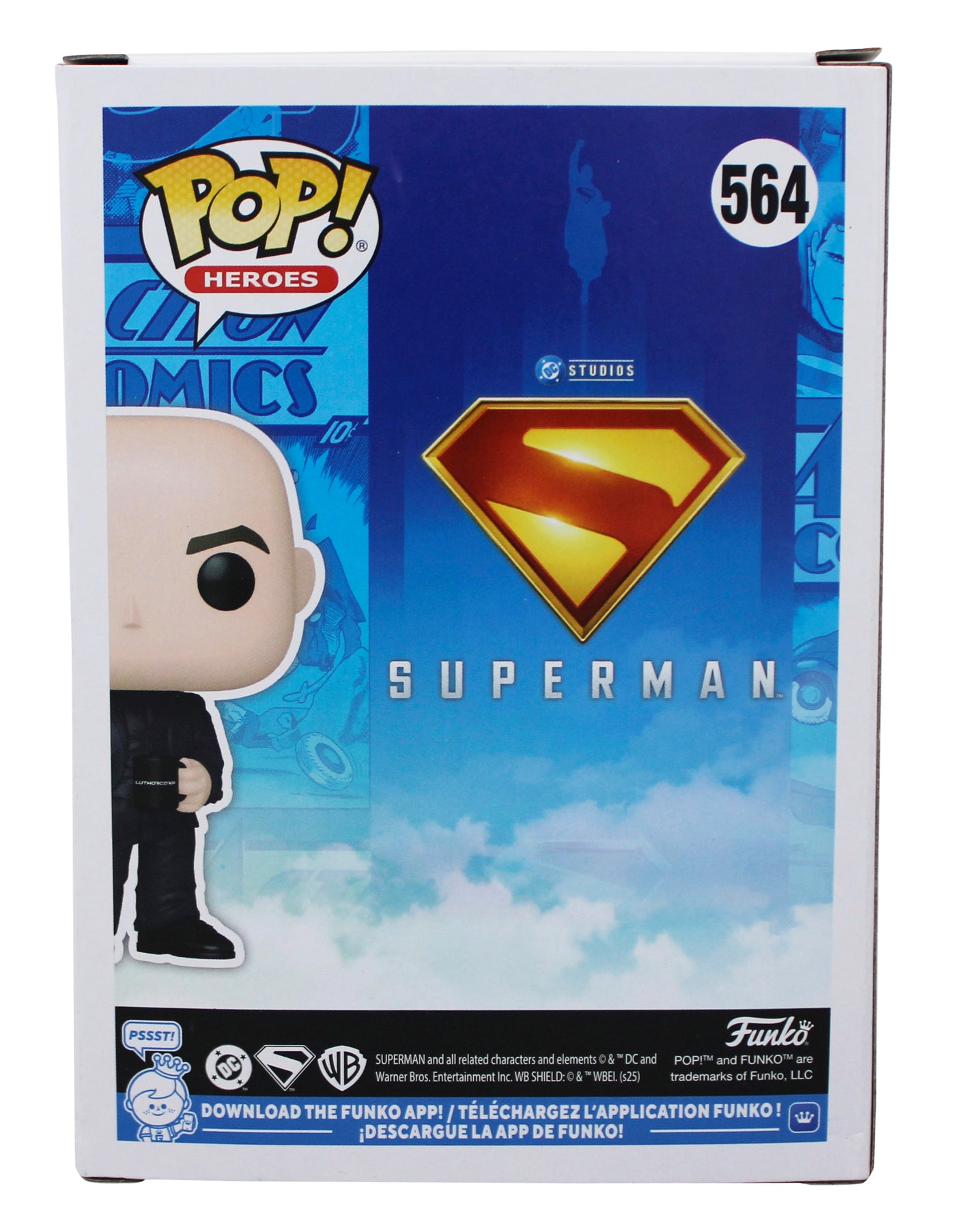 Nicholas Hoult Superman Signed Lex Luthor #564 Funko Pop Vinyl Figure JSA