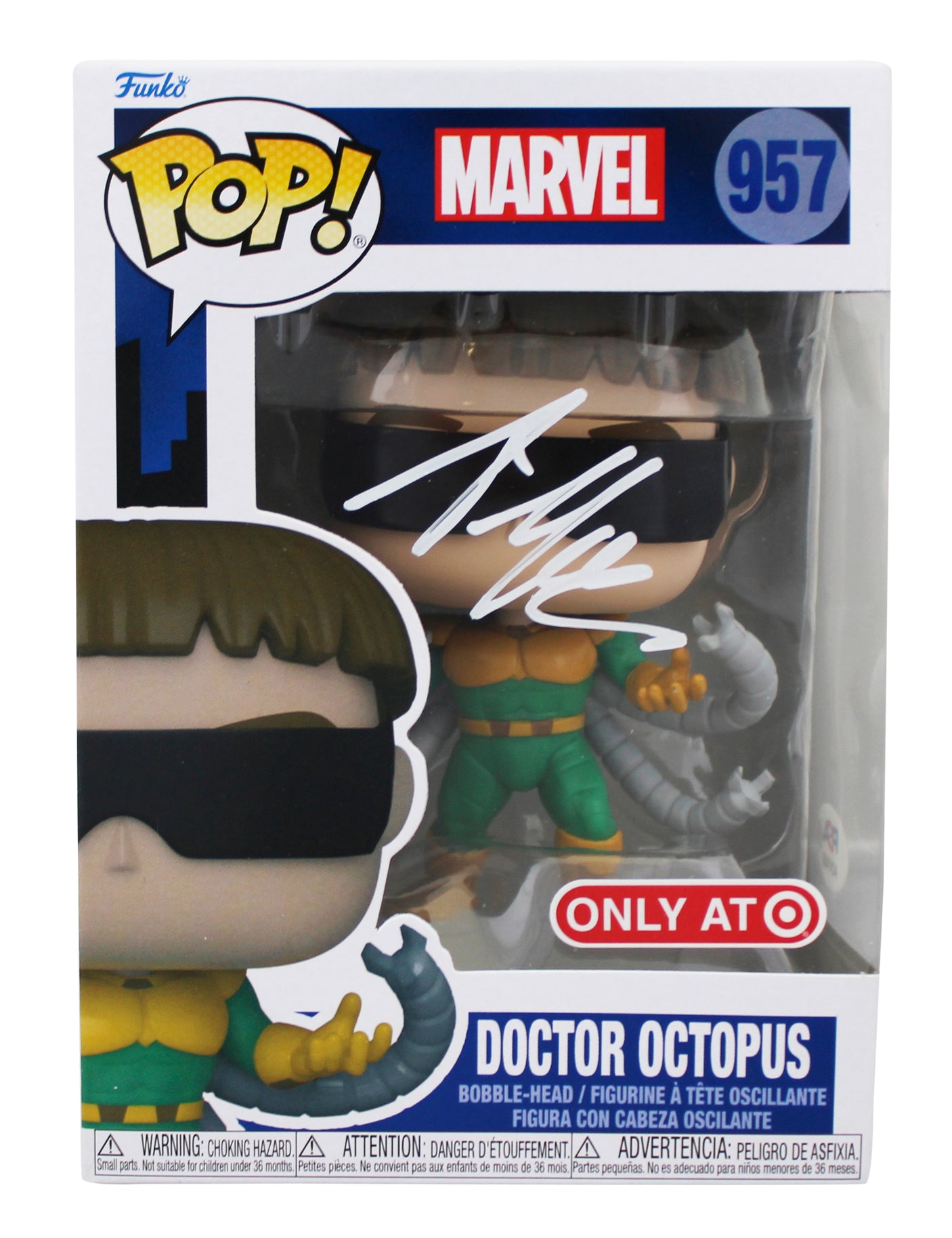 Alfred Molina Signed Doctor Octopus #957 Funko Pop Vinyl Figure PSA/DNA #AO17453
