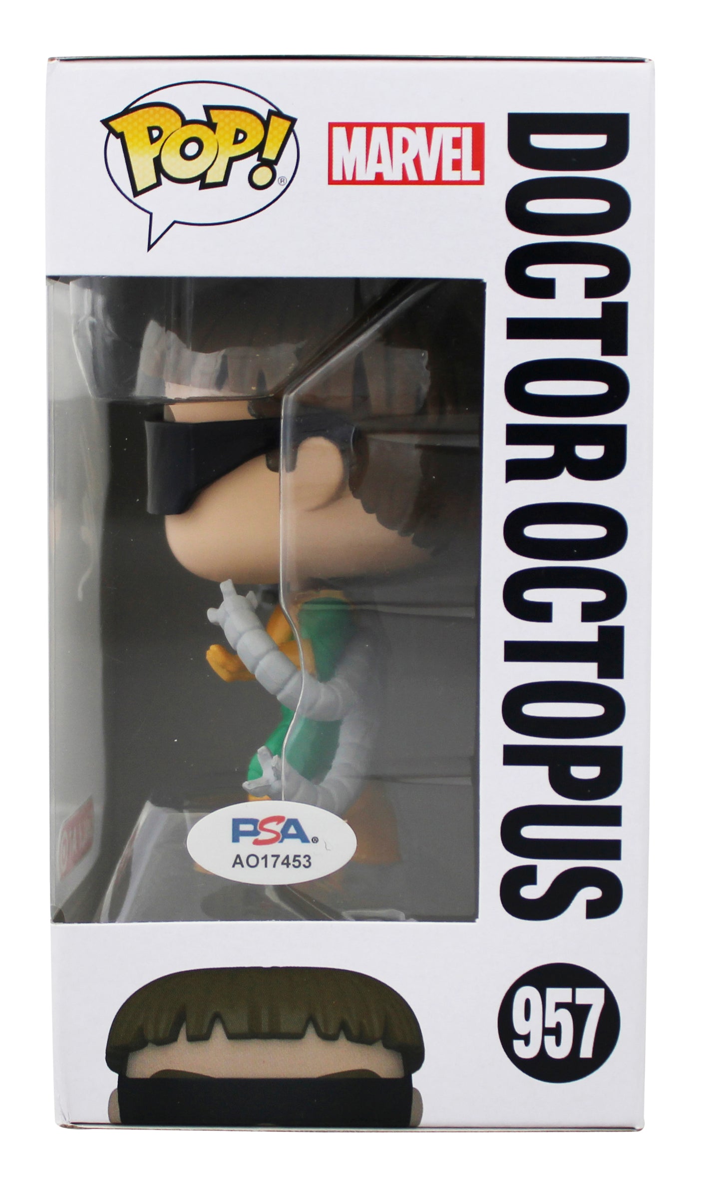 Alfred Molina Signed Doctor Octopus #957 Funko Pop Vinyl Figure PSA/DNA #AO17453