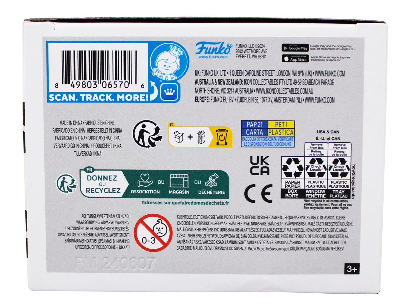 Gary Oldman Harry Potter Signed Sirius Black #16 Funko Pop Figure PSA #AP84498