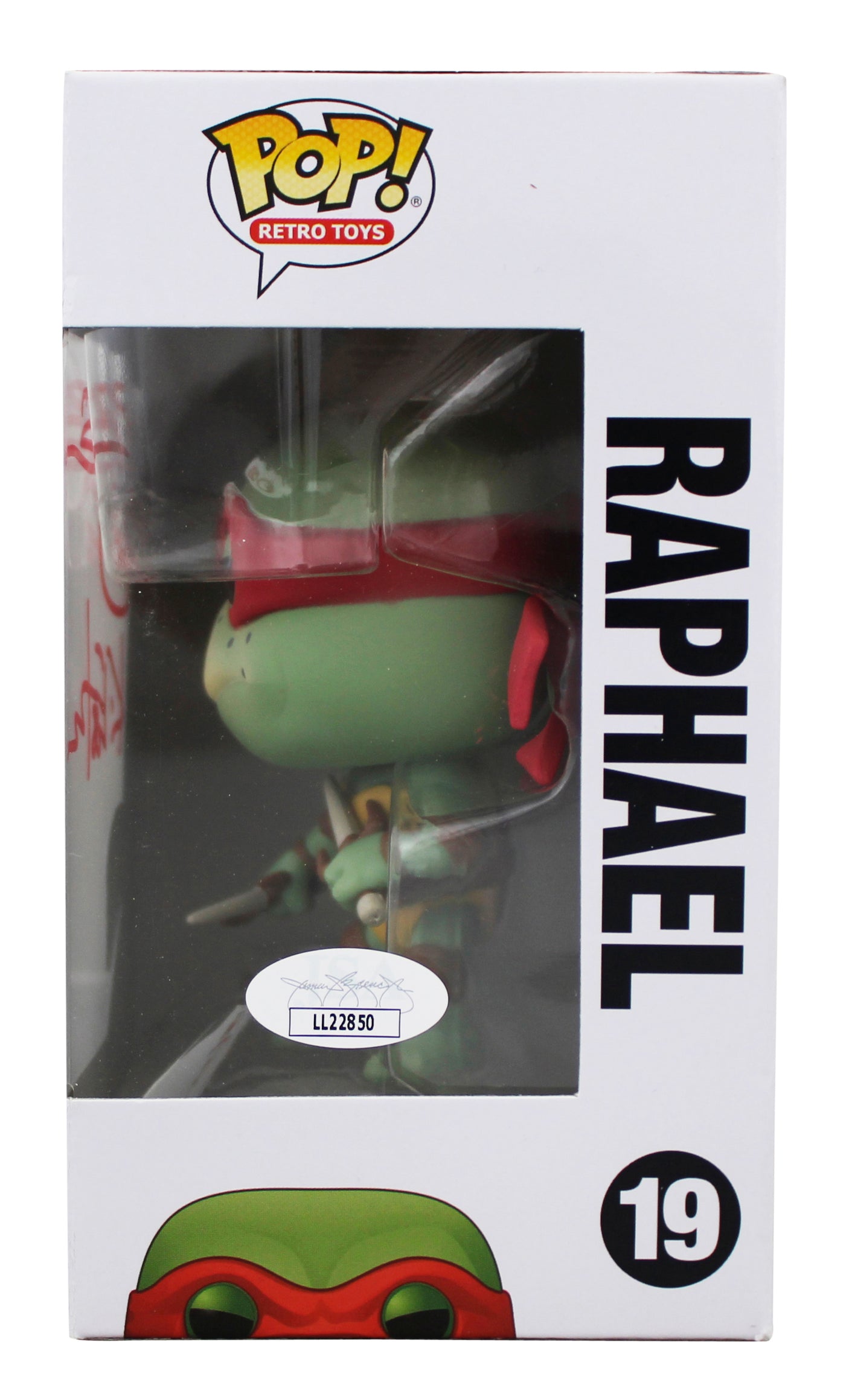 Kevin Eastman TMNT Signed Raphael #1135 Funko Pop Figure w/ Sketch JSA #LL22850