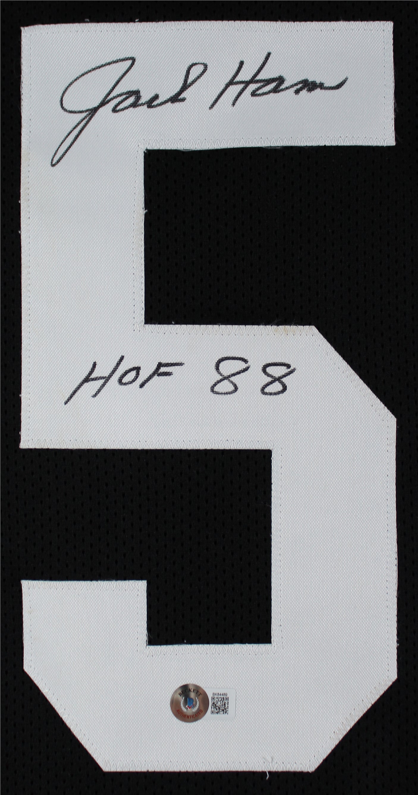 Jack Ham "HOF 88" Authentic Signed Black Pro Style Framed Jersey Autographed BAS