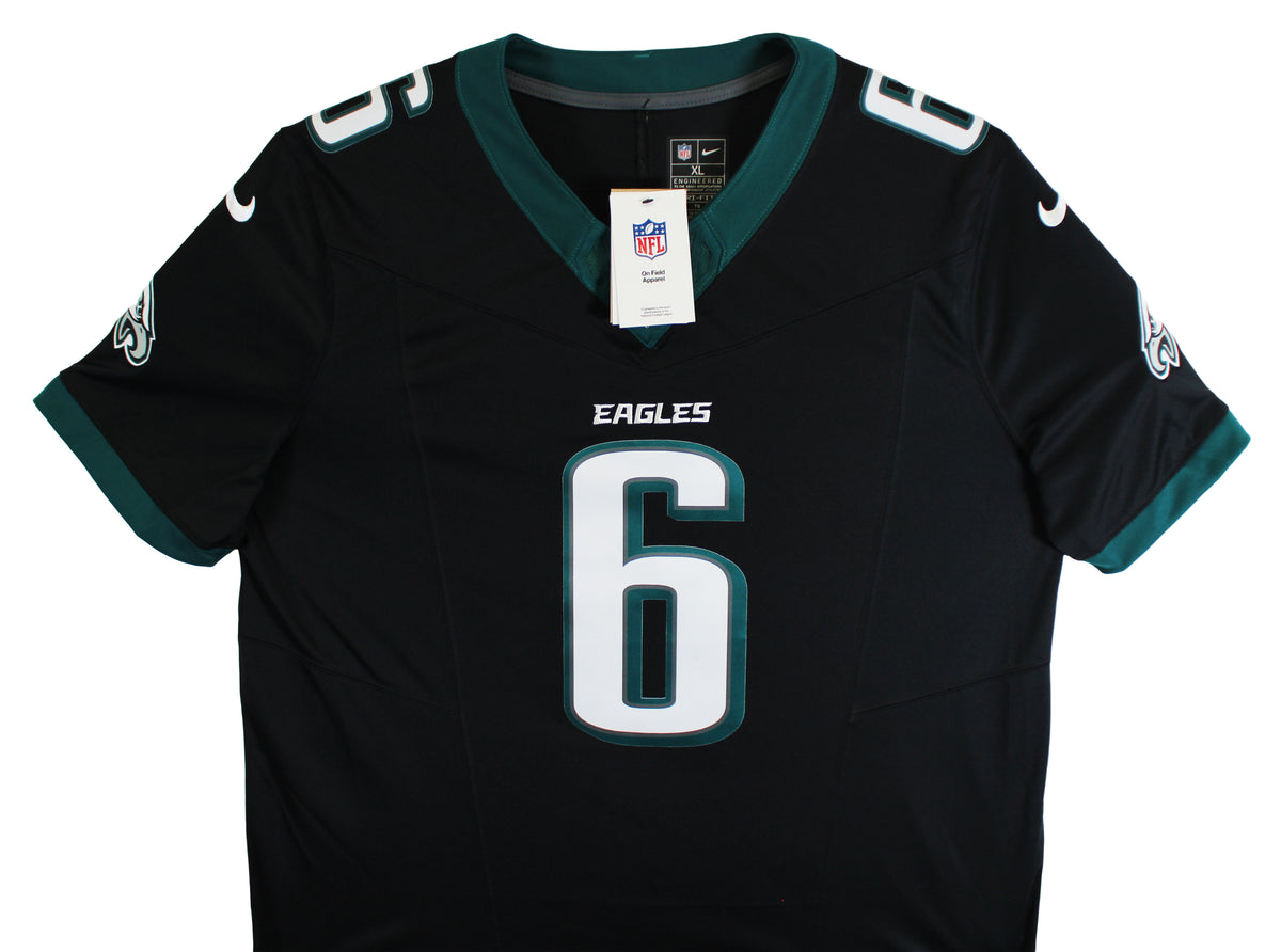 Eagles DeVonta Smith Authentic Signed Black Nike Limited Jersey BAS Witnessed
