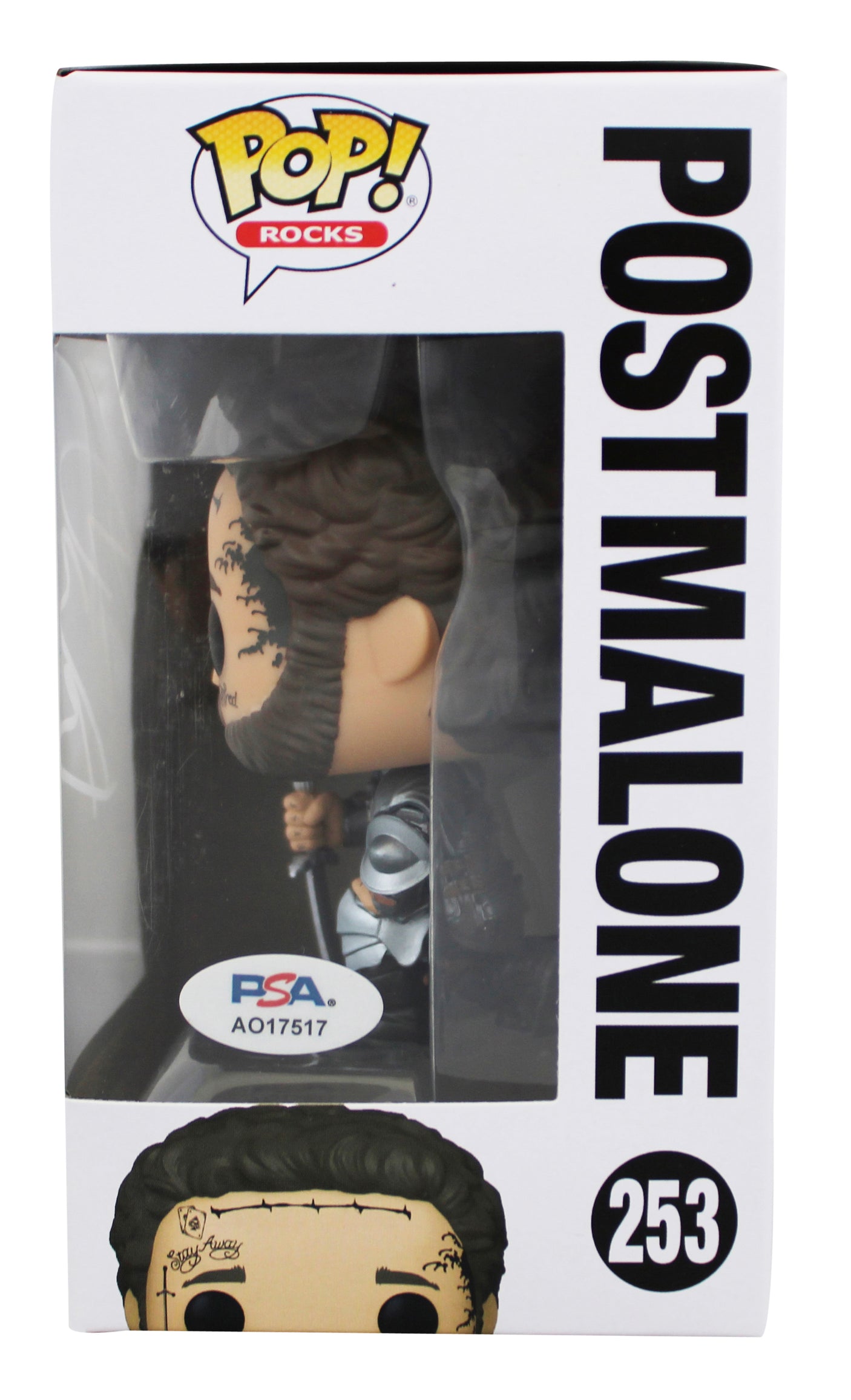 Post Malone Authentic Signed #253 Funko Pop Vinyl Figure PSA/DNA #AO17517