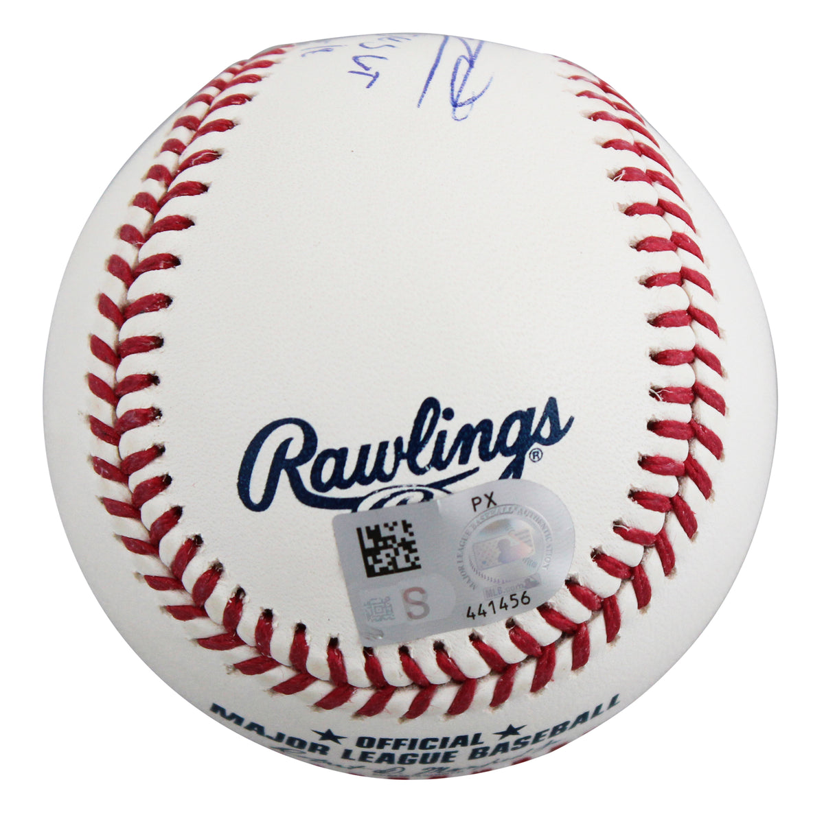 Vladimir Guerrero Sr. & Vladimir Guerrero Jr. Signed OML Baseball MLB #PX441456
