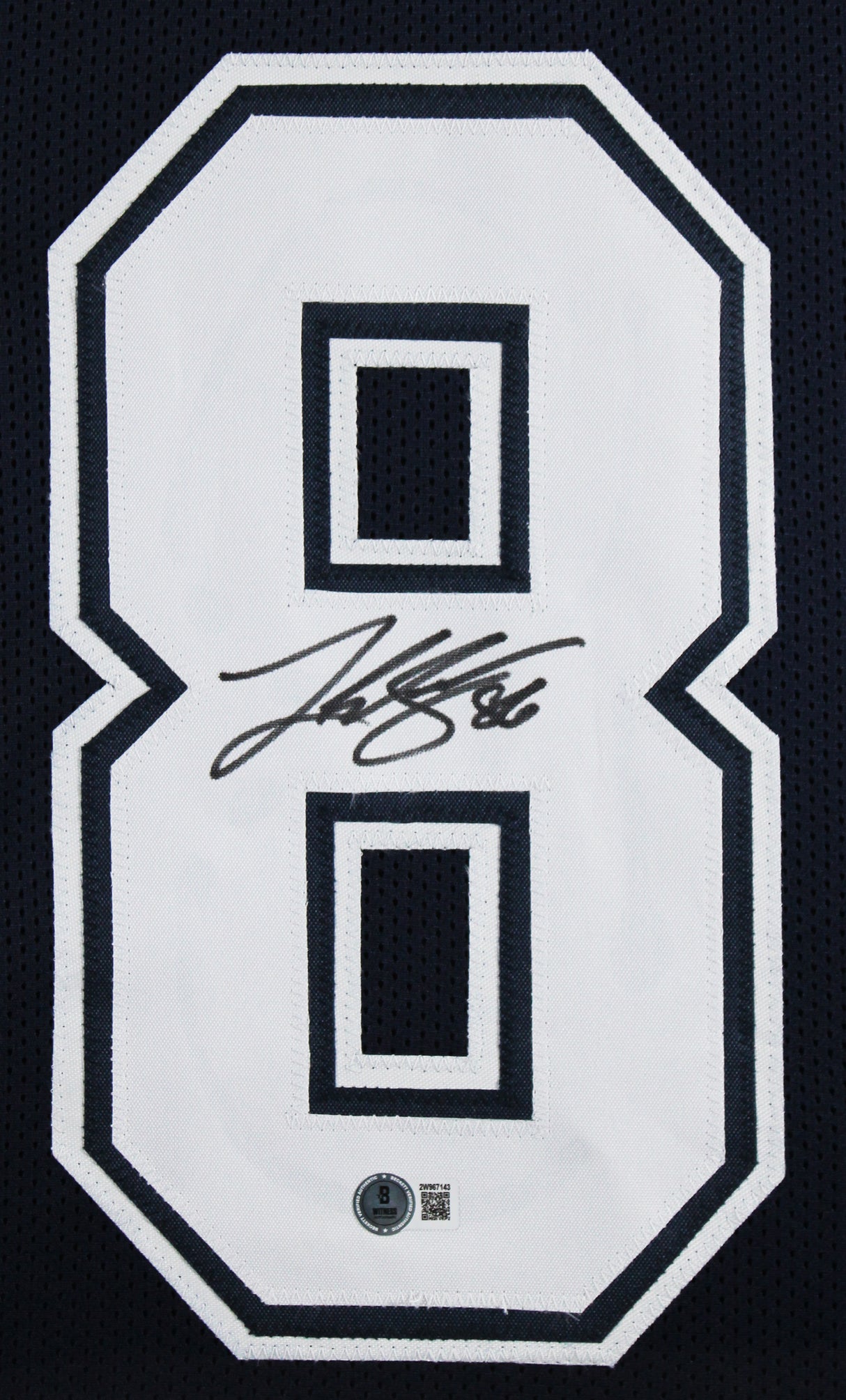 Luke Schoonmaker Authentic Signed Navy Pro Style Framed Jersey BAS Witnessed