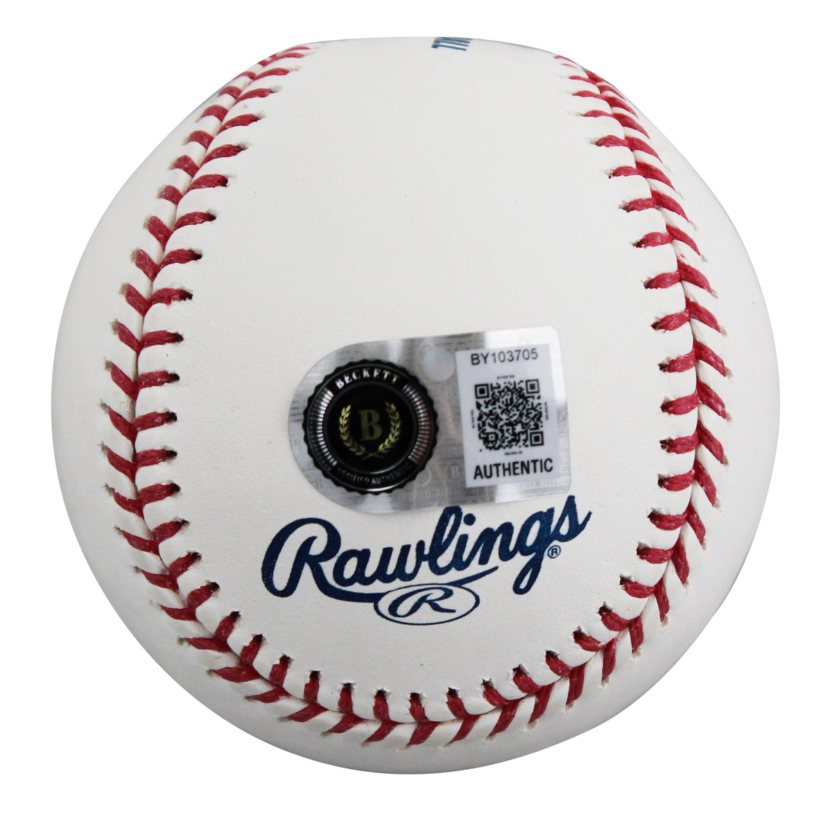 Dodgers Dusty Baker Authentic Signed HOF Logo Oml Baseball BAS #BY103705