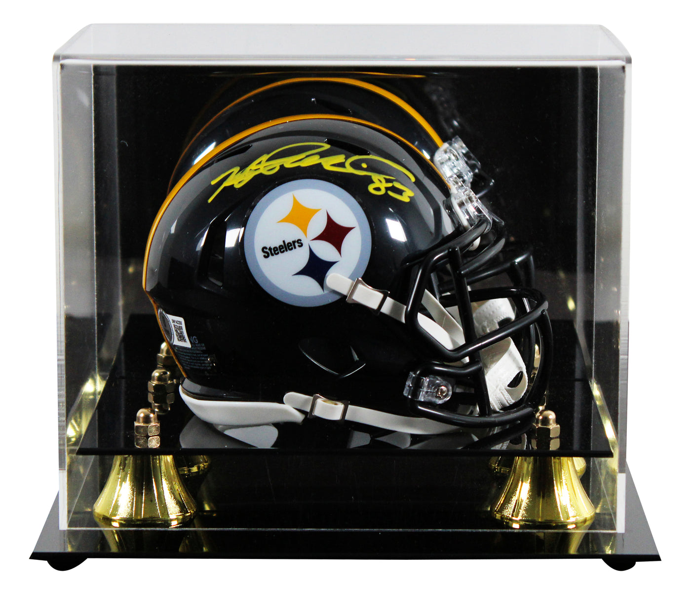 Steelers Heath Miller Authentic Signed Speed Mini Helmet W/ Case BAS Witnessed