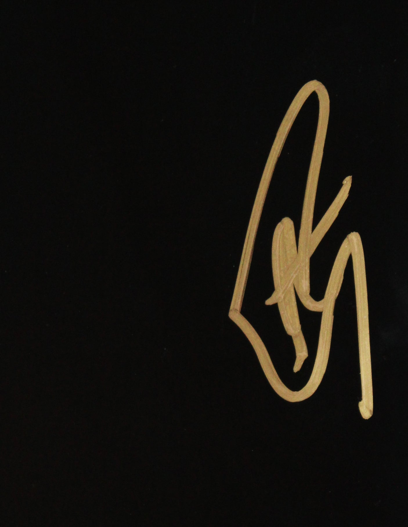 Warriors Stephen Curry Authentic Signed 16x20 Trophy Blackout Photo JSA #AS85100