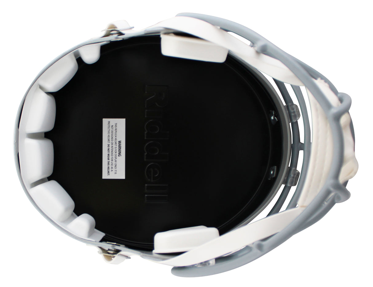 Cowboys George Pickens Signed Full Size Speed Rep Helmet W/ Case JSA Witness