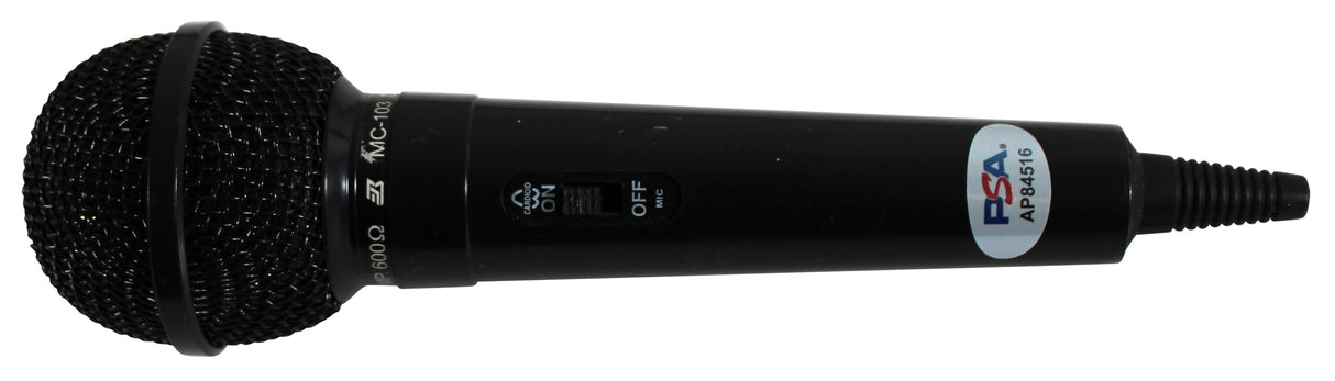 John Travolta Authentic Signed Microphone Autographed PSA/DNA #AP84516