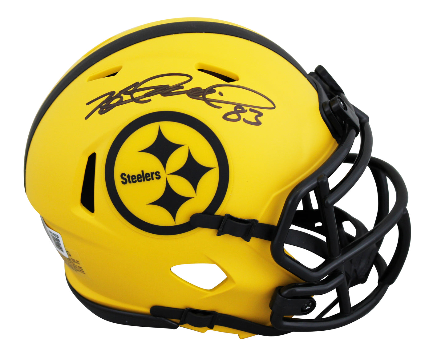 Steelers Heath Miller Signed Rave Speed Mini Helmet W/ Case BAS Witnessed