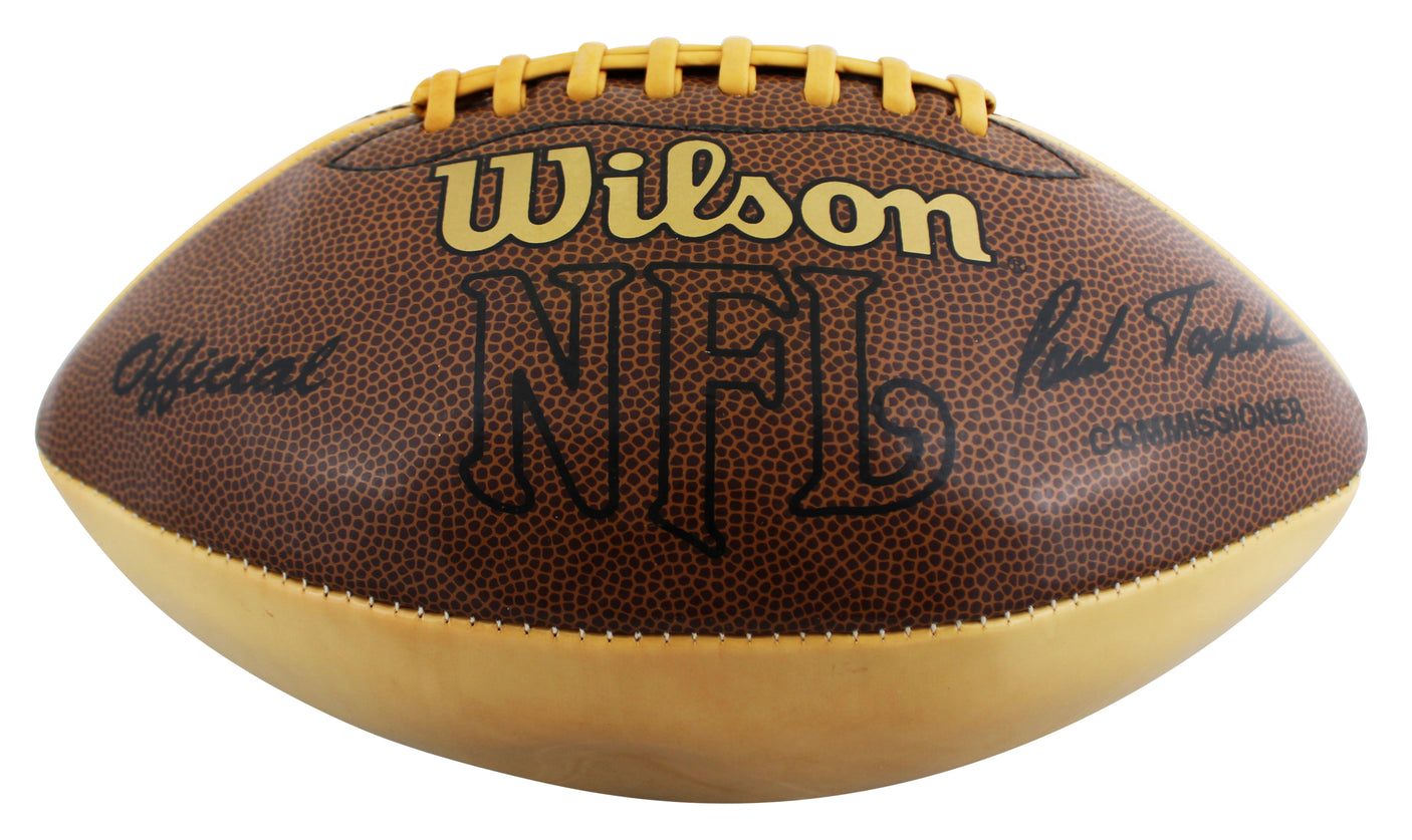 Broncos John Elway Signed Wilson Official White Panel Nfl Football BAS #BU55101