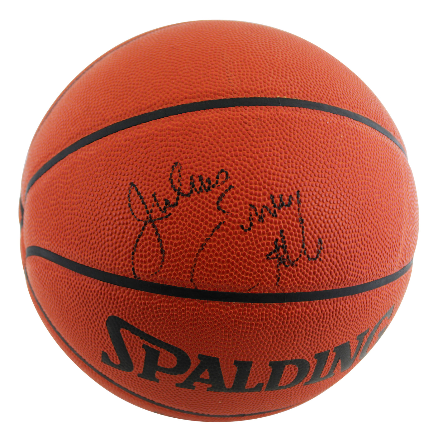 76ers Julius Erving Signed Spalding Official NBA Game Basketball BAS #BU55114