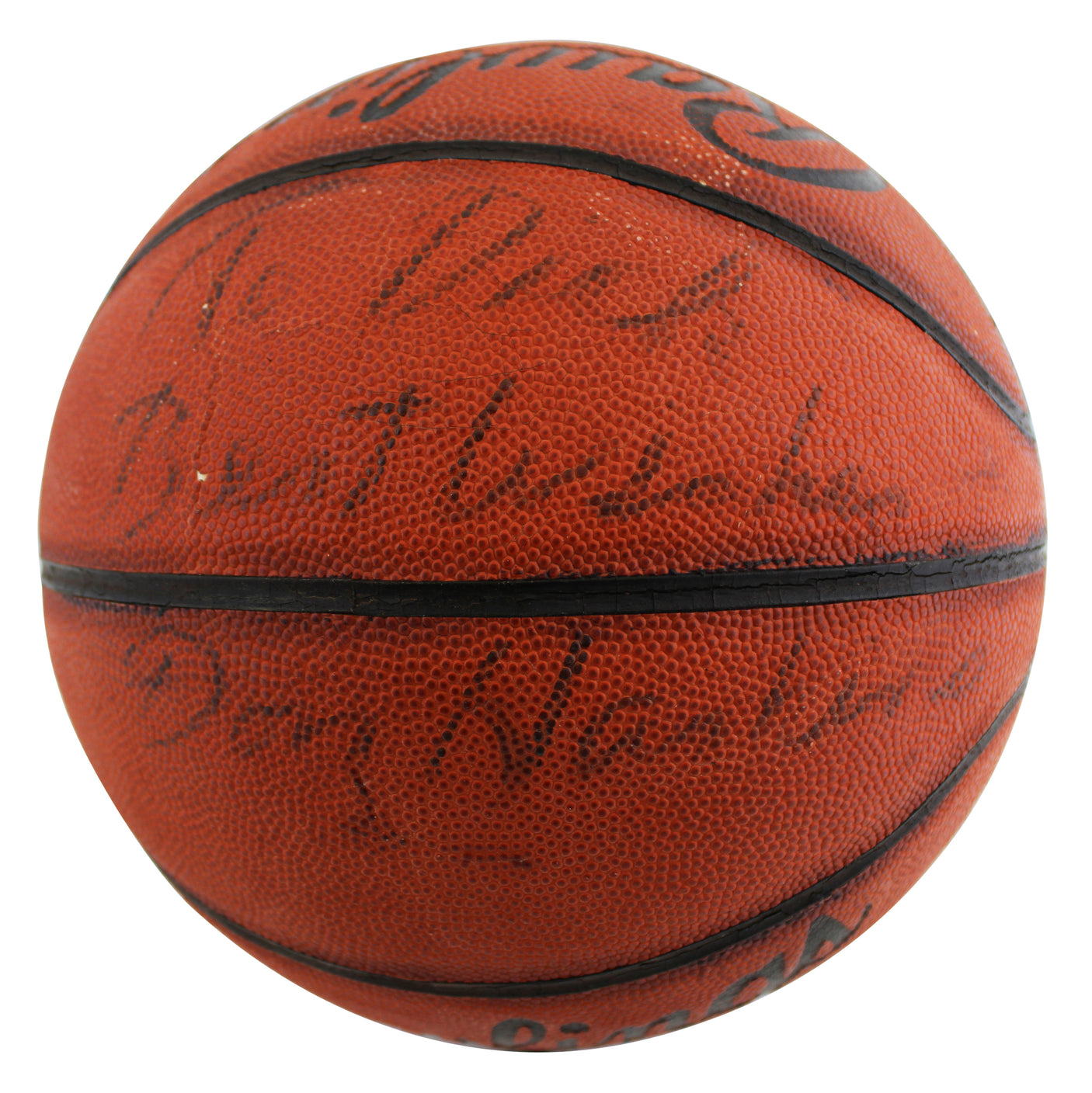 UTEP Don Haskins "Best Wishes" Signed Rawlings NCAA I/O Basketball BAS #BU55120