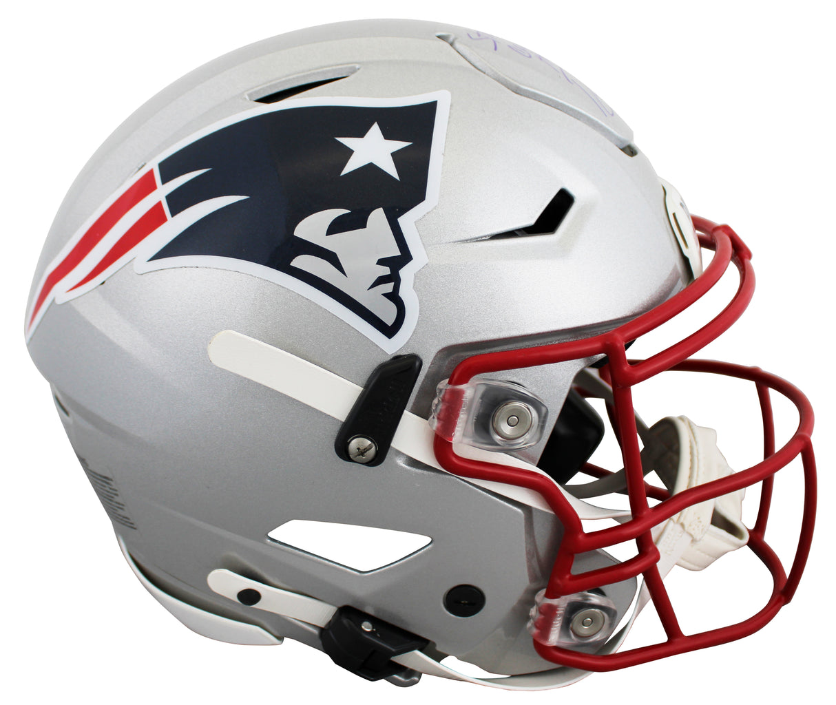 Patriots Randy Moss "Straight Cash Homie" Signed Speed Flex F/S Helmet BAS Wit 2