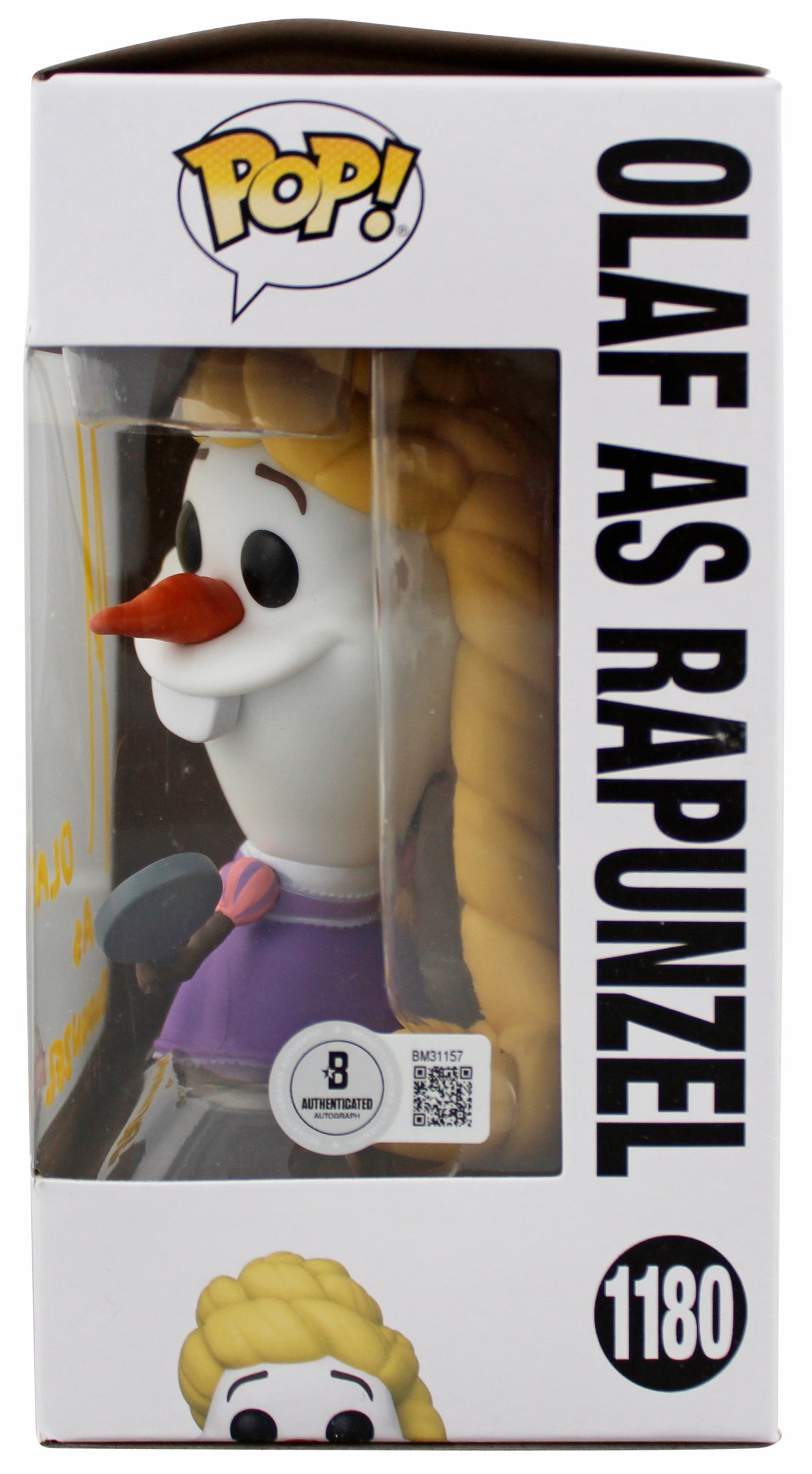 Josh Gad Frozen "Olaf as Rapunzel" Signed #1180 Funko Pop Vinyl Figure BAS 1