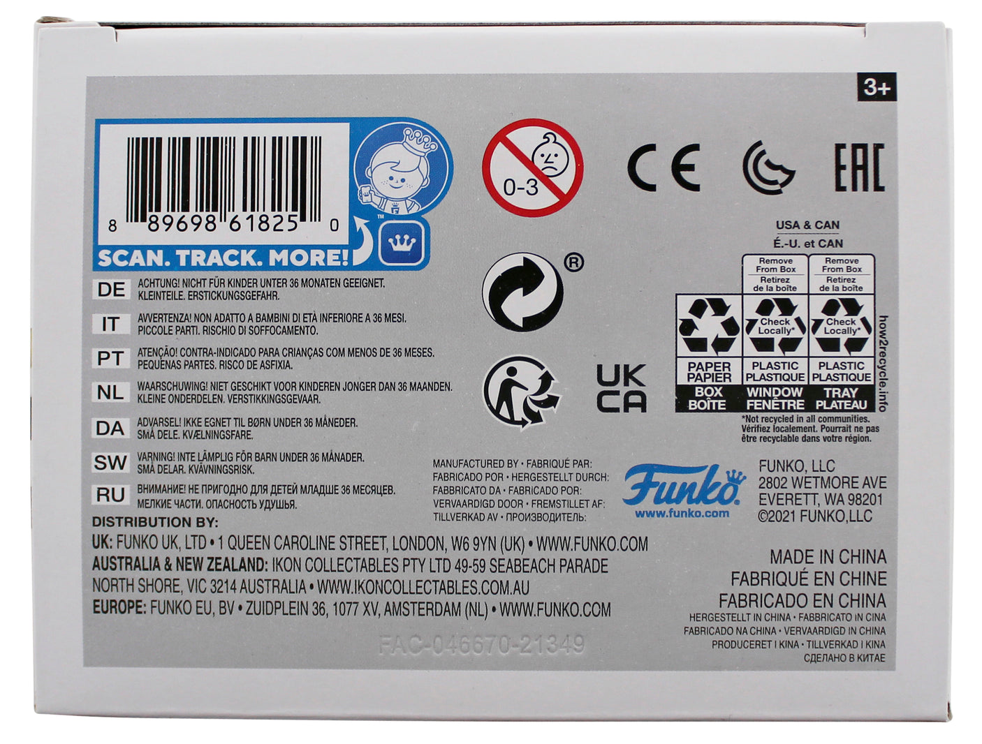 Josh Gad Frozen "Olaf as Rapunzel" Signed #1180 Funko Pop Vinyl Figure BAS 1