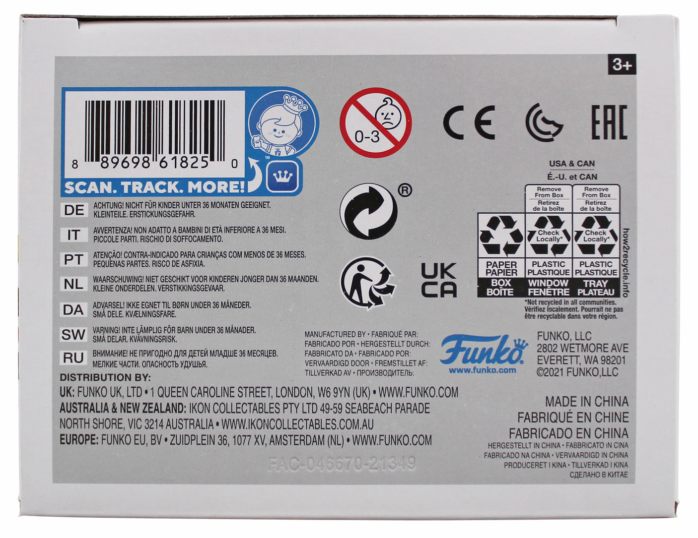 Josh Gad Frozen "Olaf as Rapunzel" Signed #1180 Funko Pop Vinyl Figure BAS 2