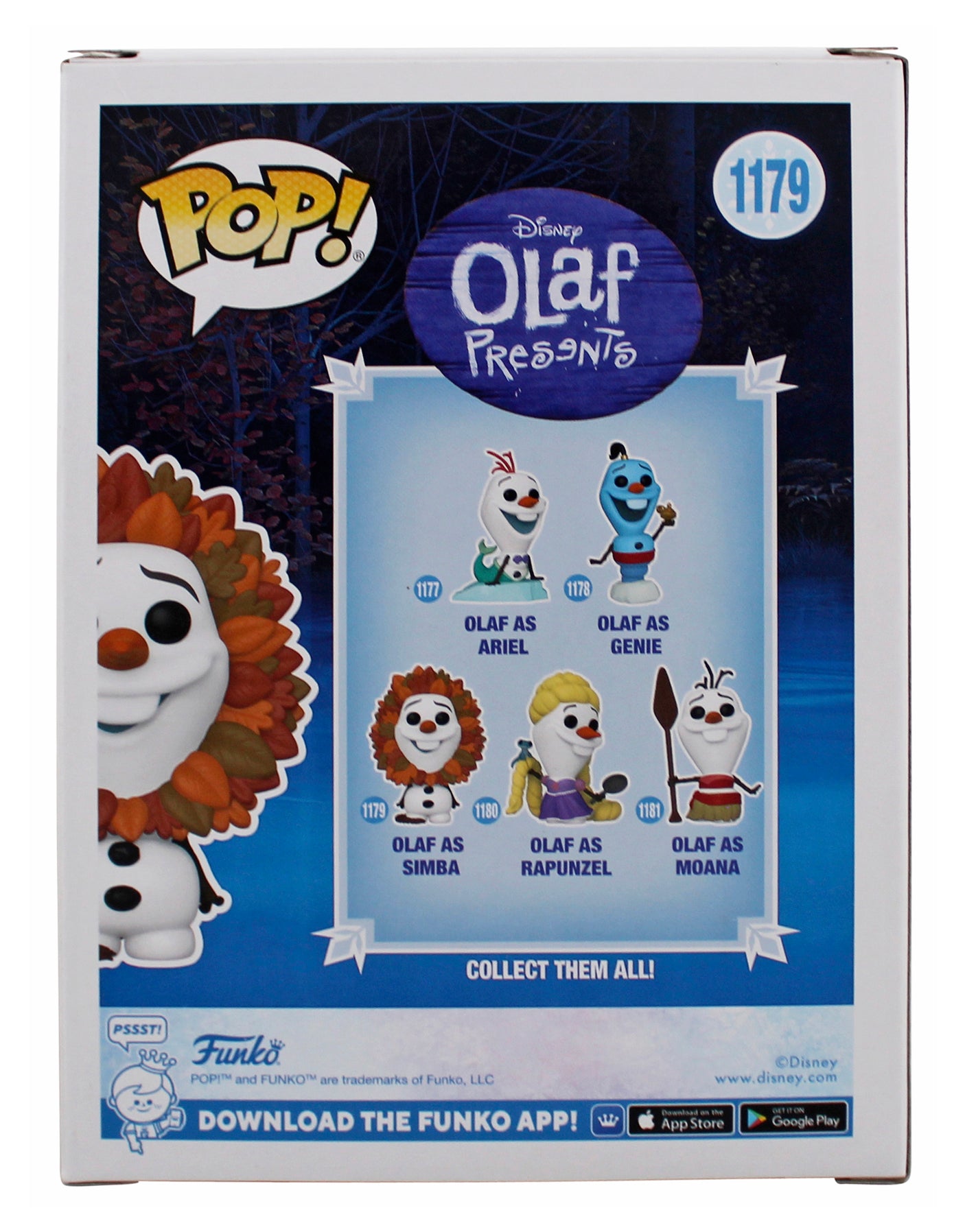 Josh Gad Frozen "Olaf as Simba" Signed #1179 Funko Pop Vinyl Figure BAS 1