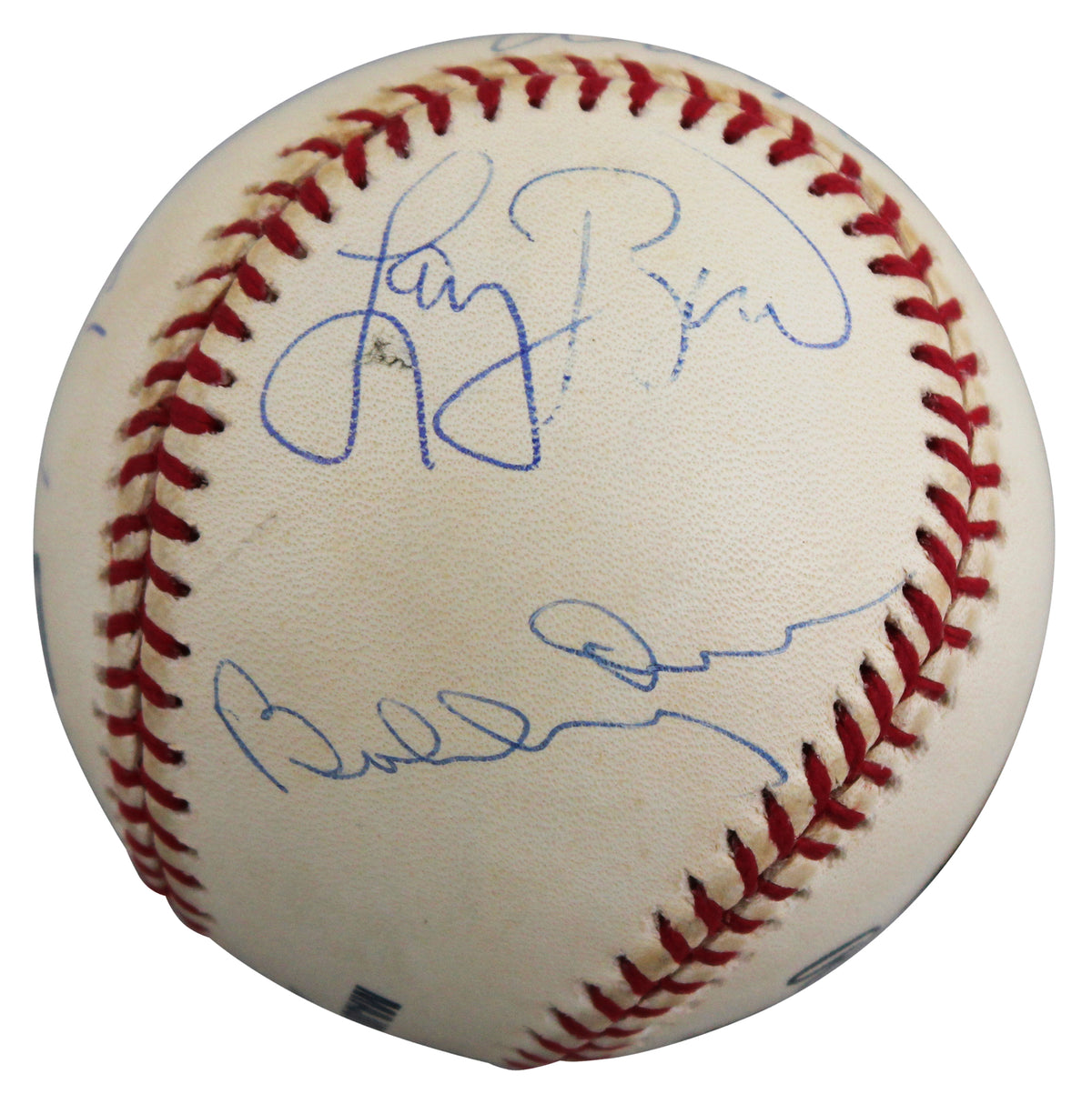 Boston Strong (5) Damon, Brady, Ortiz, Orr & Bird Signed Baseball BAS #T71331