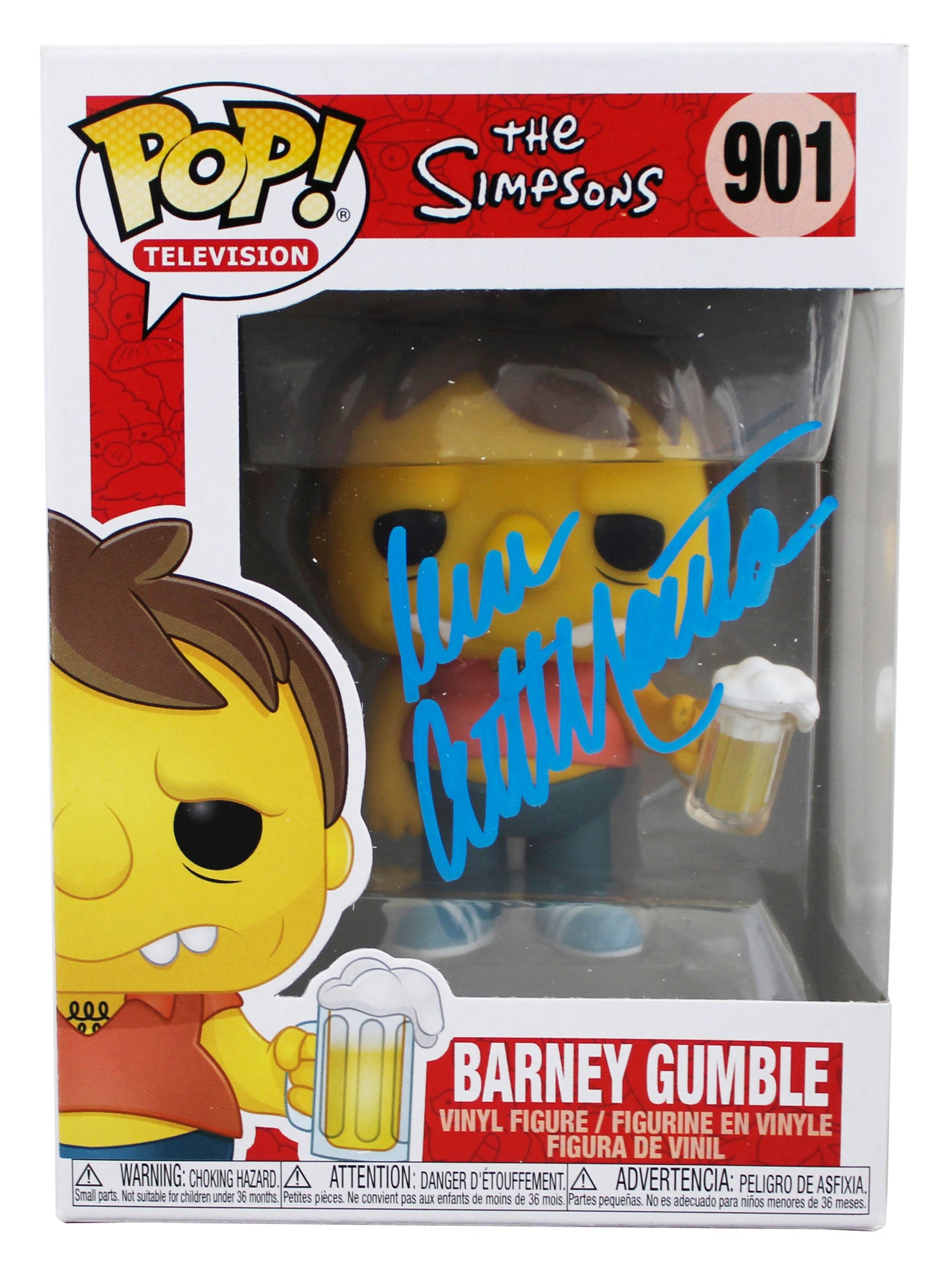 Dan Castellaneta The Simpsons Signed Barney #901 Funko Pop Figure JSA #UU18303