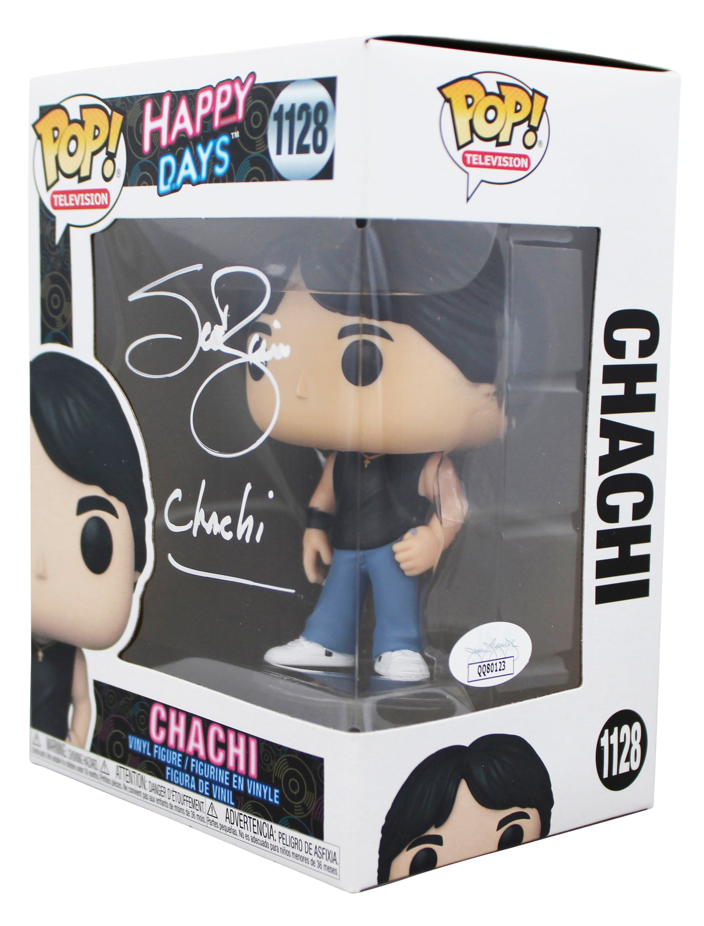 Scott Baio Happy Days "Chachi" Signed #1128 Funko Pop Vinyl Figure JSA #QQ80123