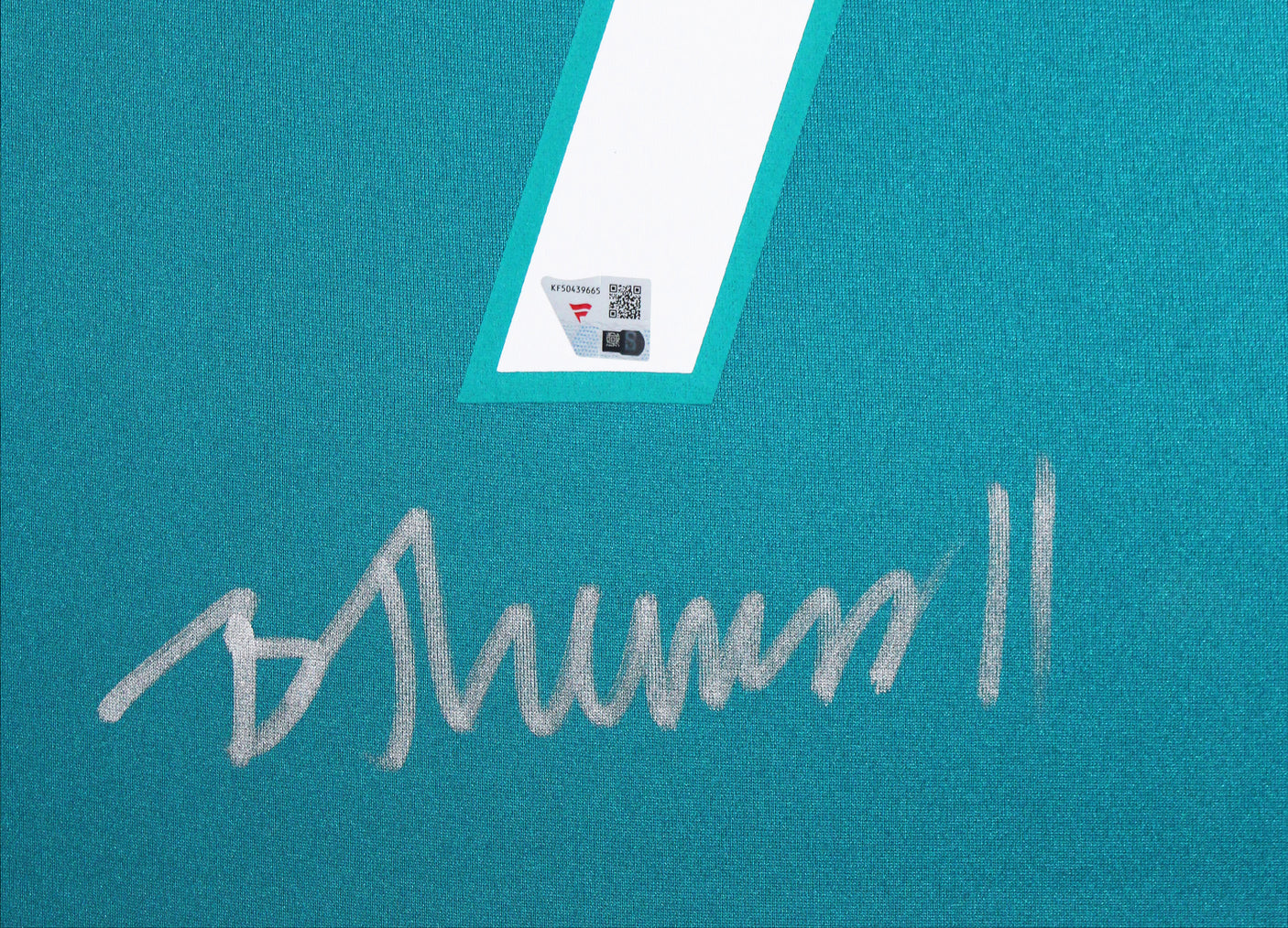 Jaguars Brian Thomas Jr. Authentic Signed Teal Nike Game Framed Display Fanatics