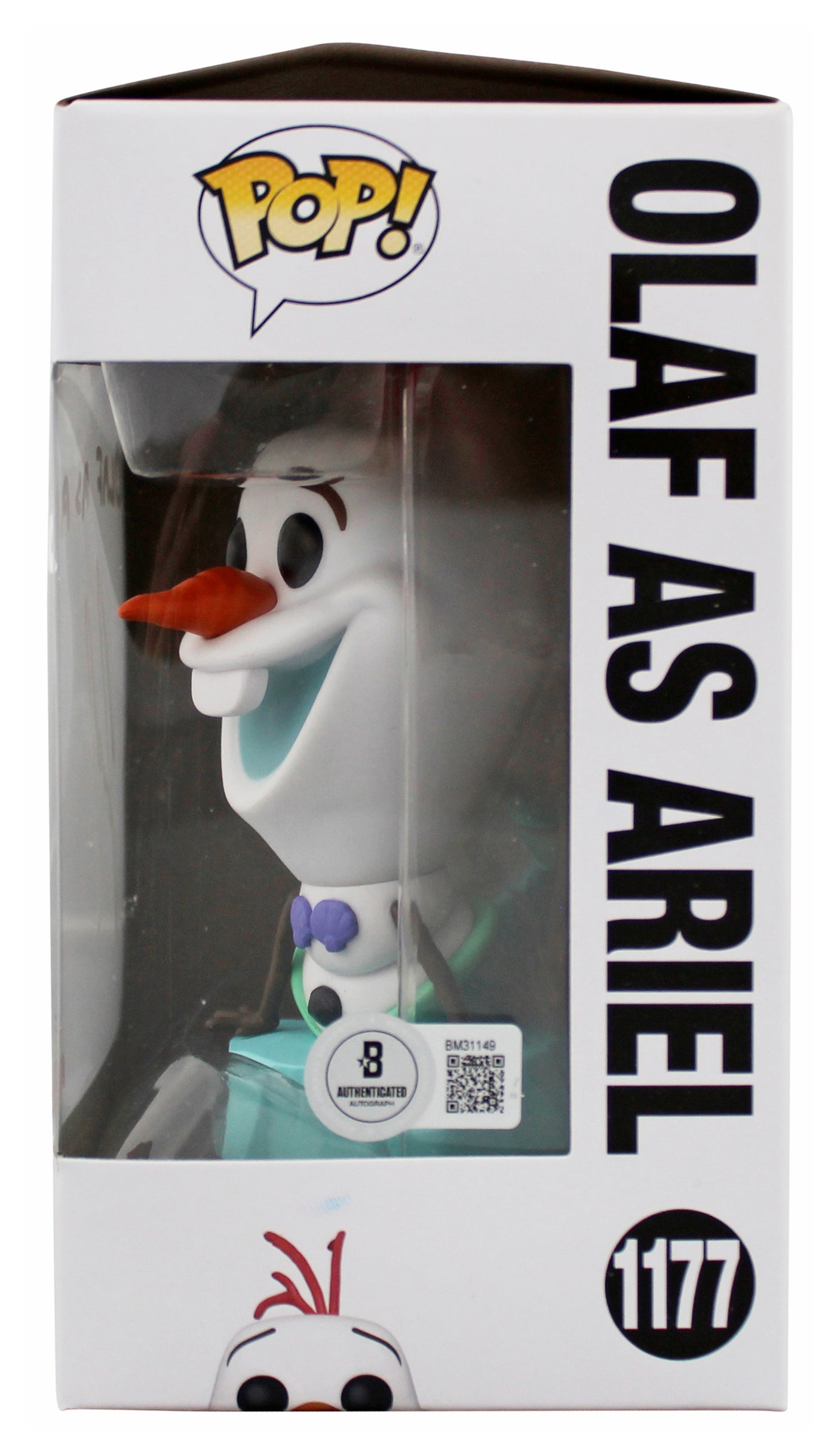 Josh Gad Frozen "Olaf as Ariel" Signed #1177 Funko Pop Vinyl Figure BAS