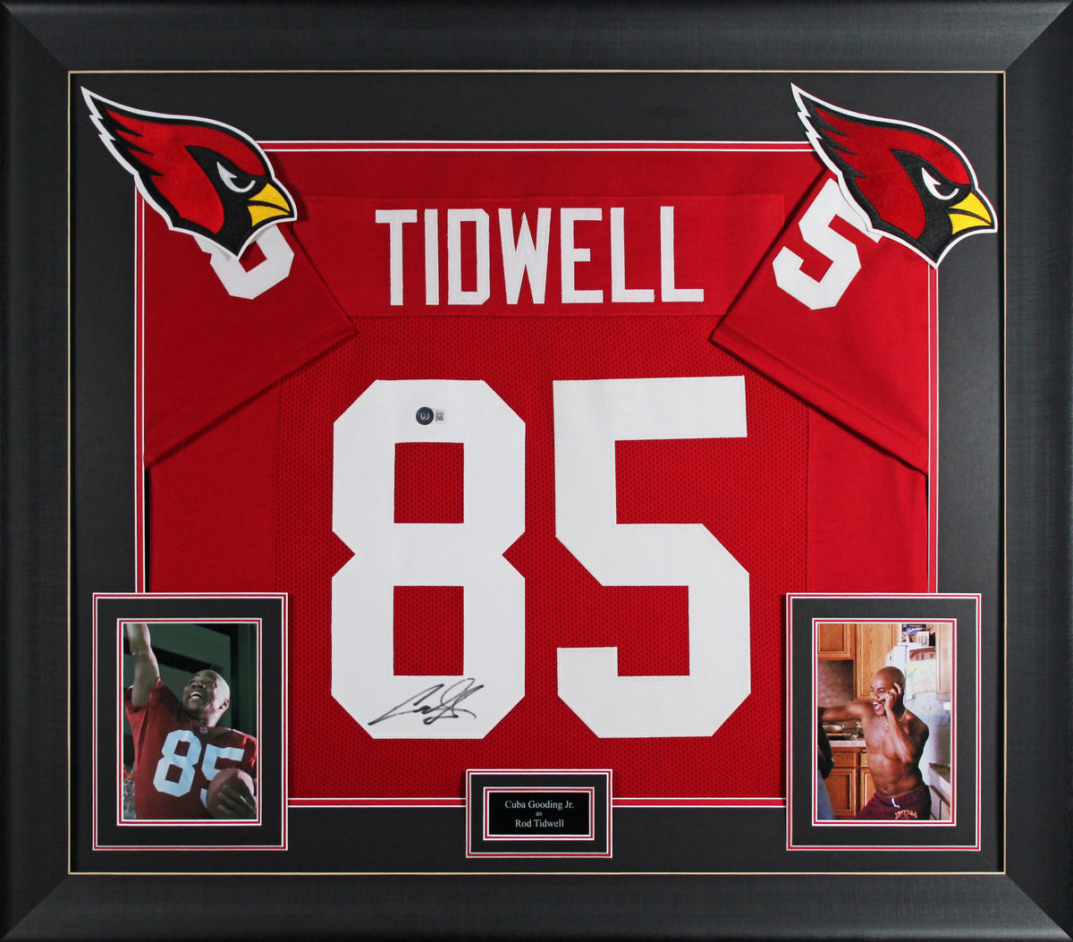 Cuba Gooding Jr. Jerry Maguire Signed Red Rod Tidwell Framed Jersey BAS Wit