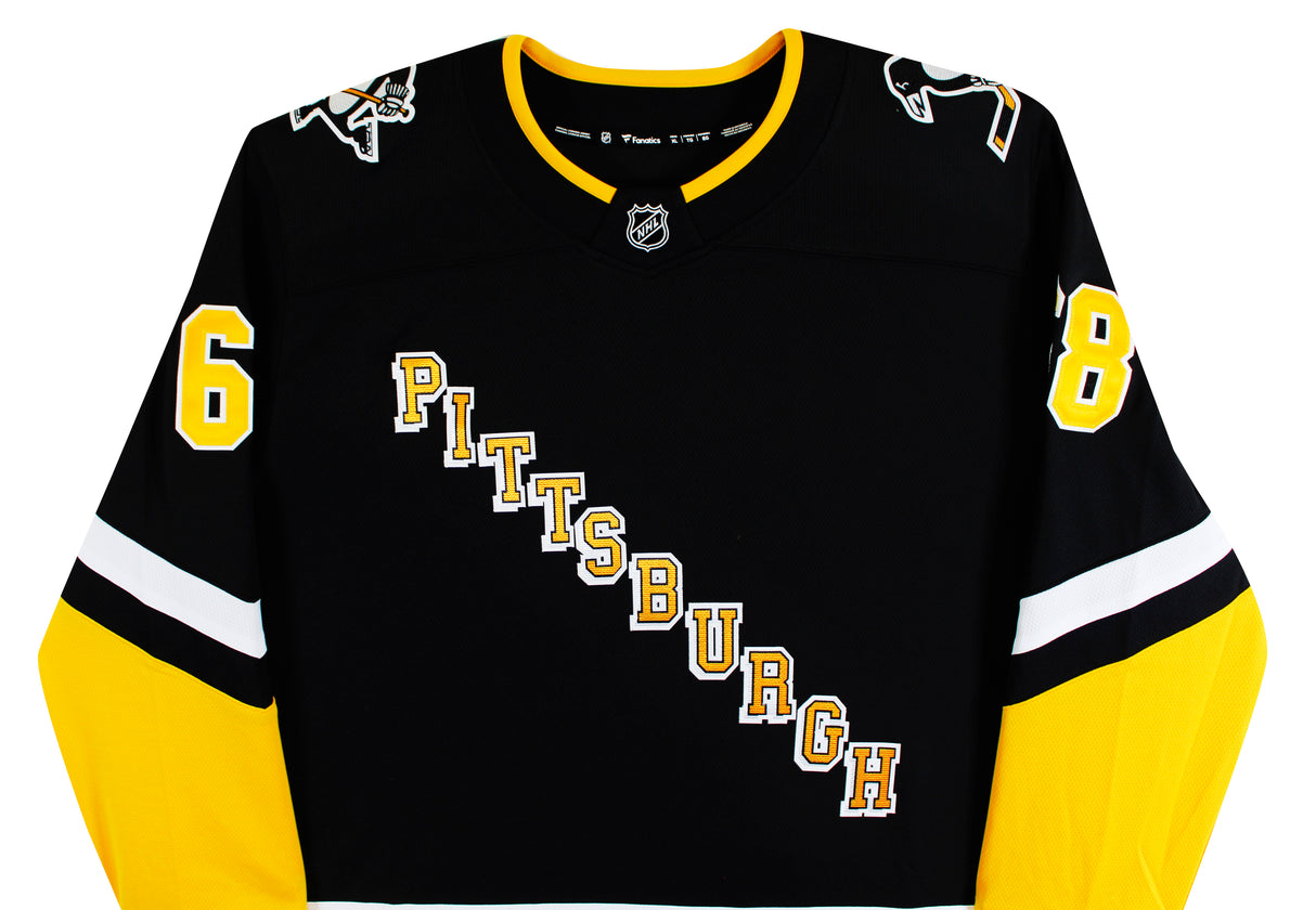 Penguins Jaromir Jagr Authentic Signed Black Fanatics Breakaway Jersey BAS Wit