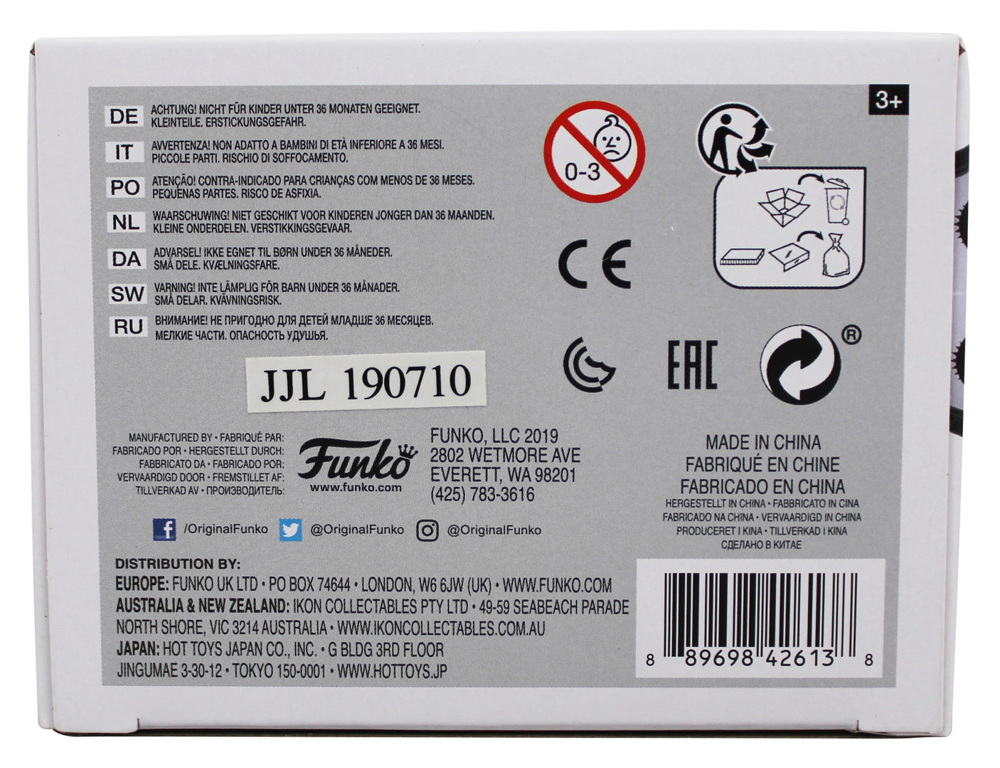 Christina Ricci The Addams Family Signed #803 Funko Pop Figure BAS #WF93058