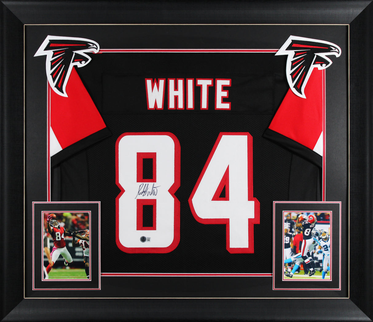 Roddy White Authentic Signed Black Pro Style Framed Jersey BAS Witnessed 2