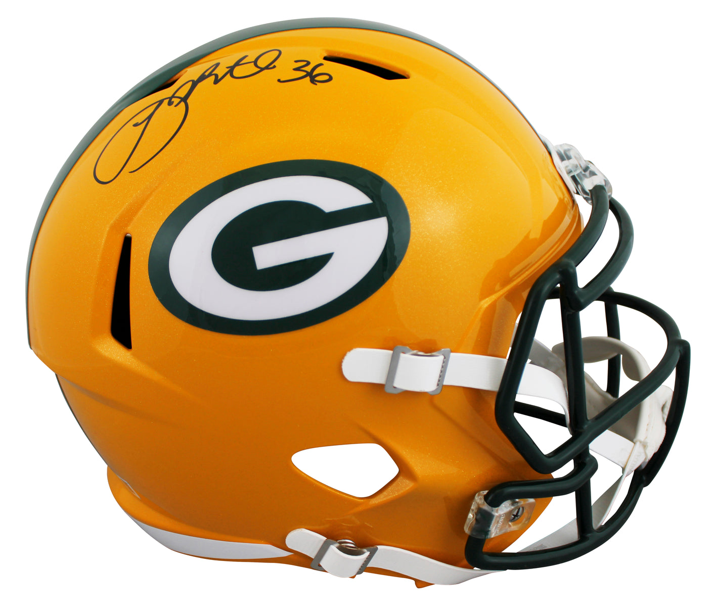 Packers LeRoy Butler Signed Full Size Speed Rep Helmet W/ Case BAS Witnessed